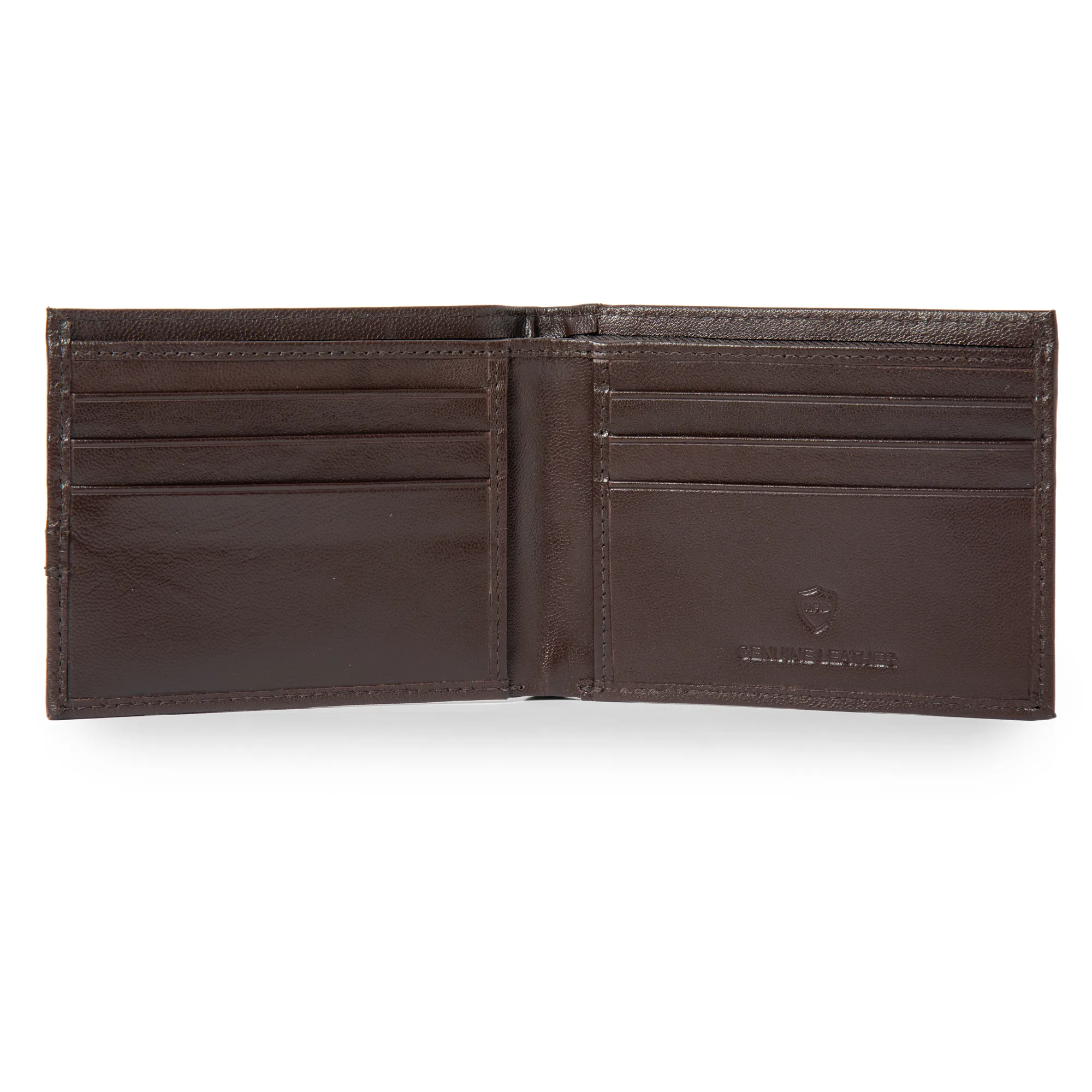 Woods Leather Wallet in Brown - Thumbnail 3