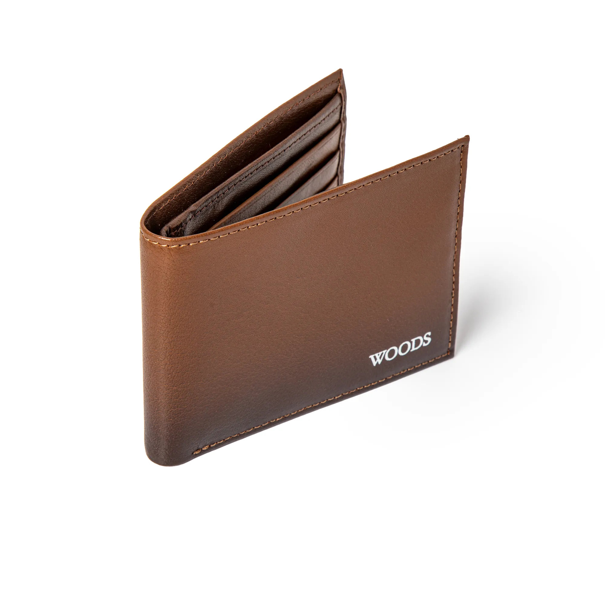 Woods Men’s Tan Leather Wallet - Thumbnail 2