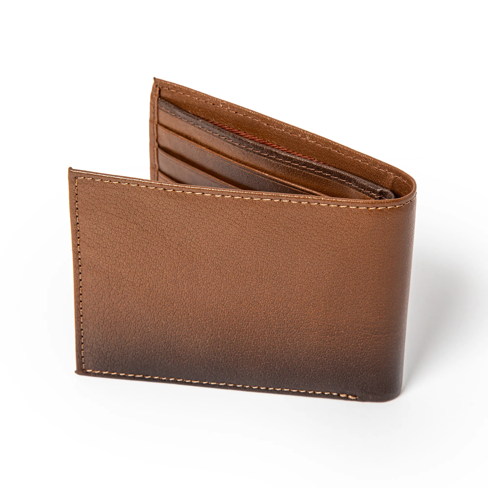 Woods Men’s Tan Leather Wallet - Thumbnail 5