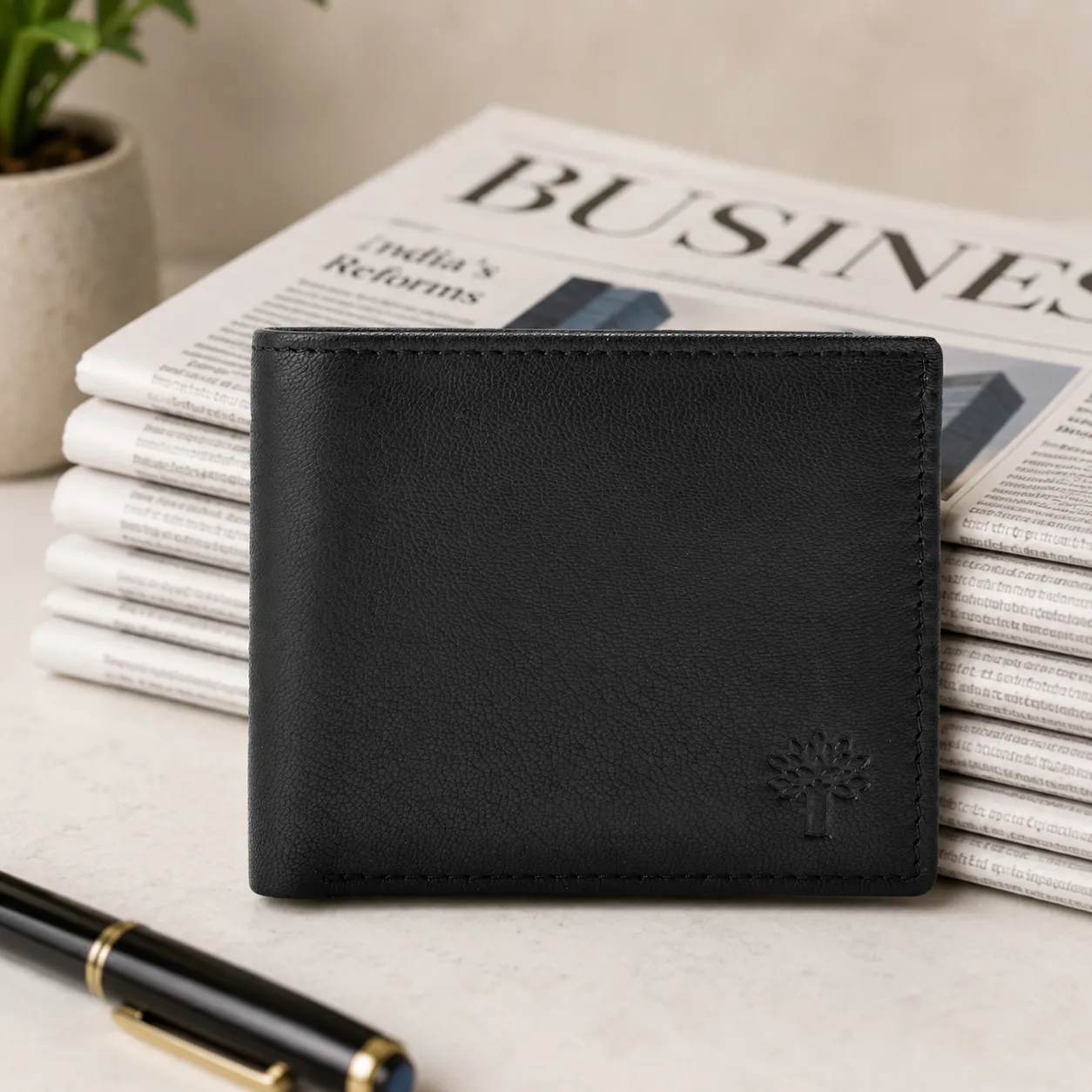 Woodland Black Softy Leather Wallet - Thumbnail 6
