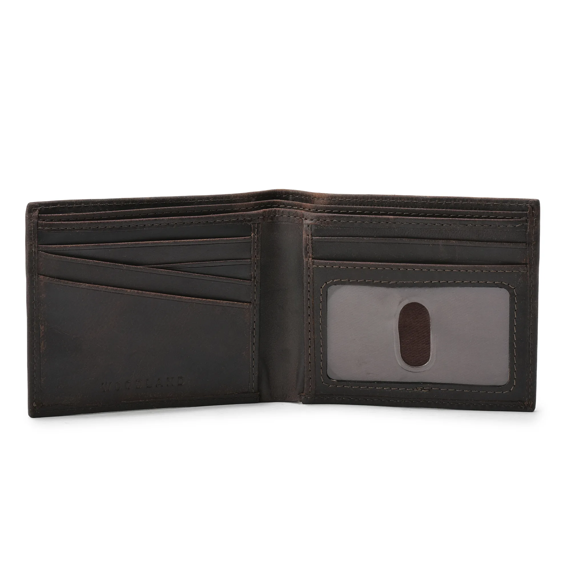 Woodland Legacy Dbrown Oil Pull-Up Leather Wallet for Men - Thumbnail 4