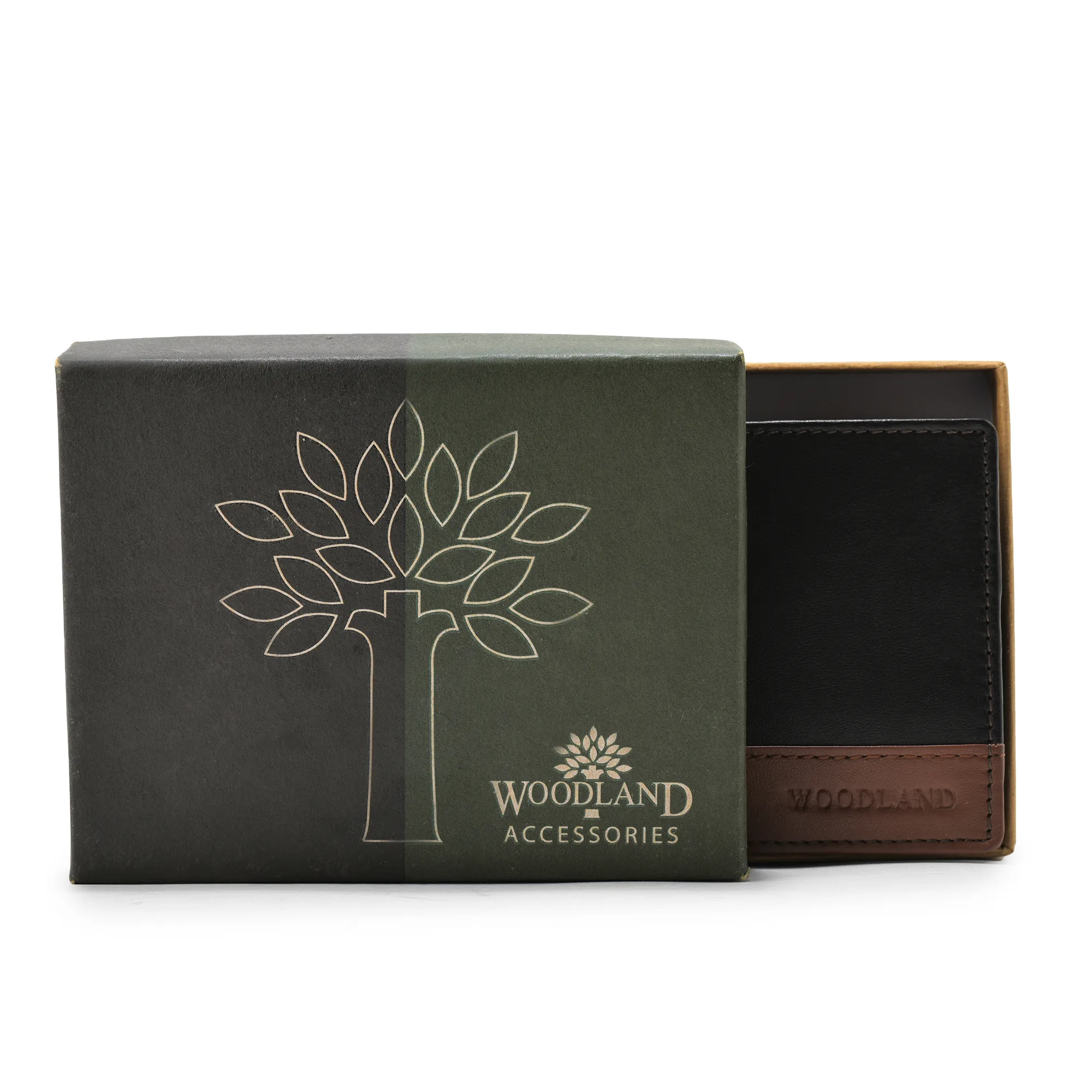 Woodland Men Brown/Tan Signature Softy NDM Leather Wallet - Thumbnail 6