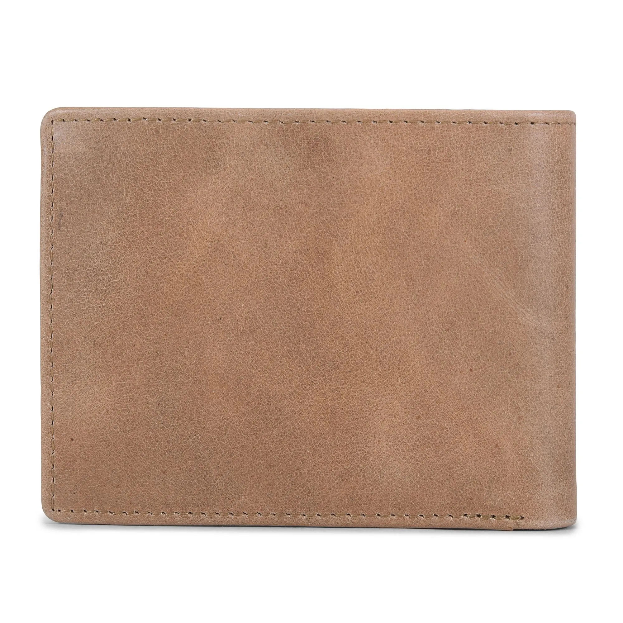 BEIGE/BROWN leather wallet - Thumbnail 4