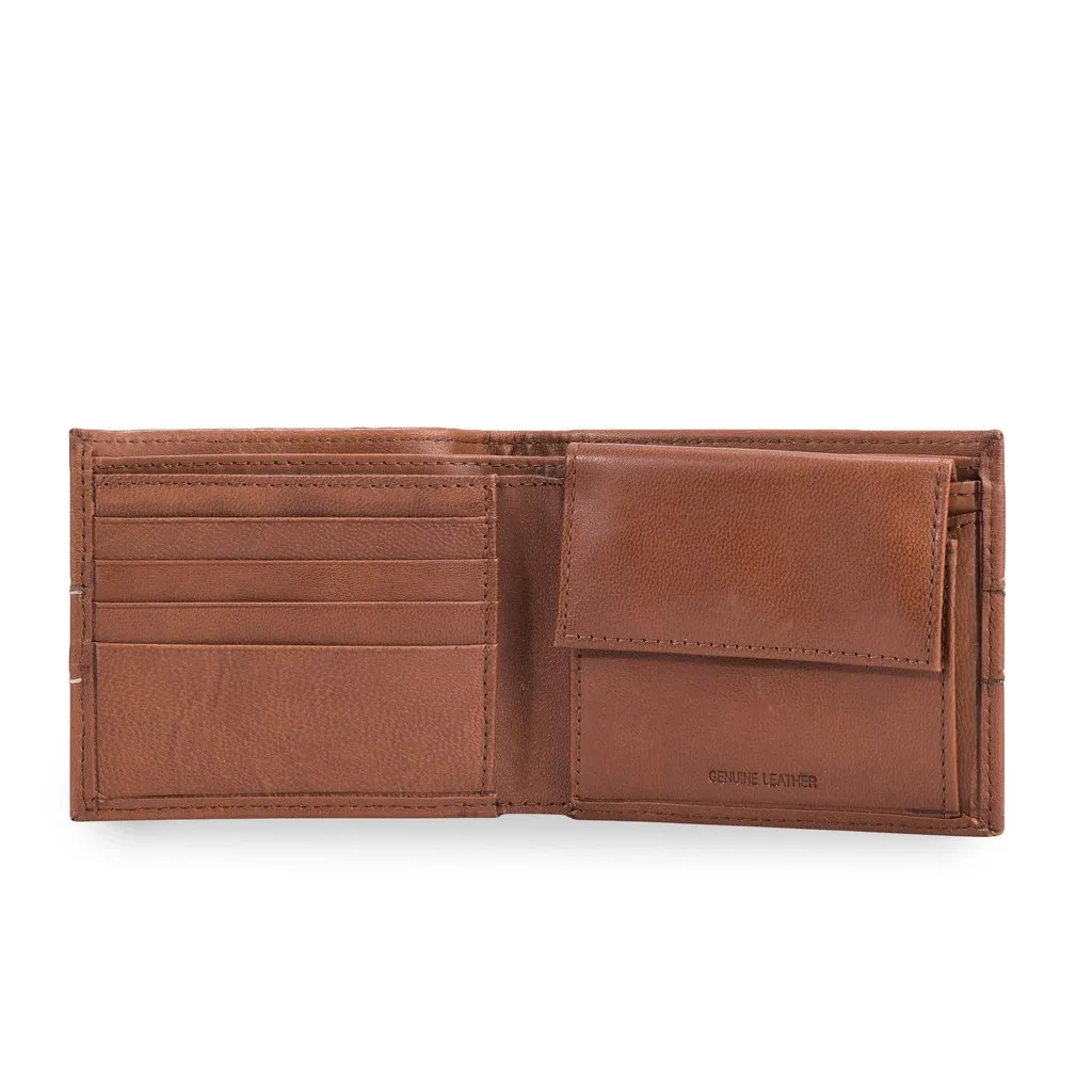 TAN Leather Wallet For Men - Thumbnail 3