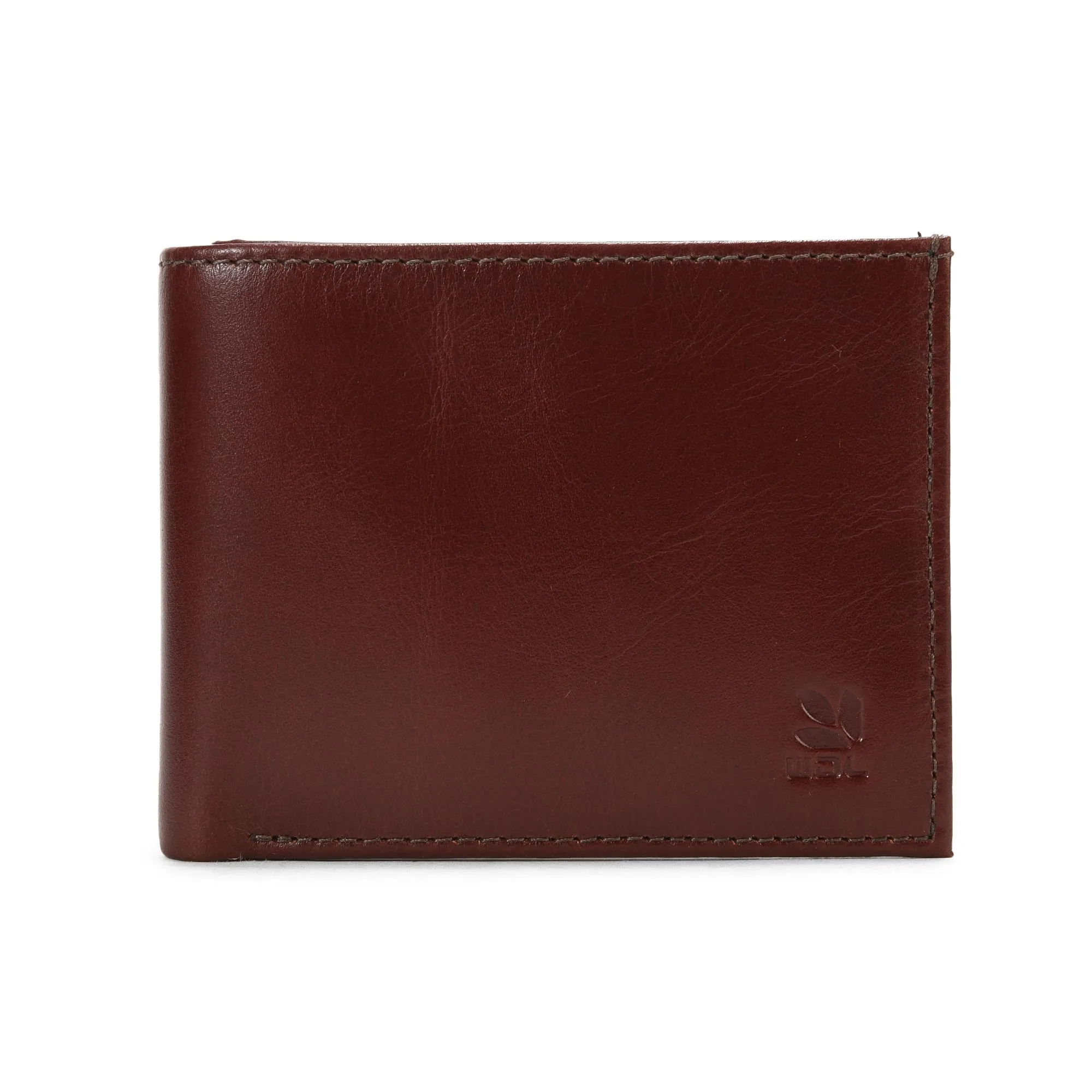 Brown leather wallet for men - Image 1