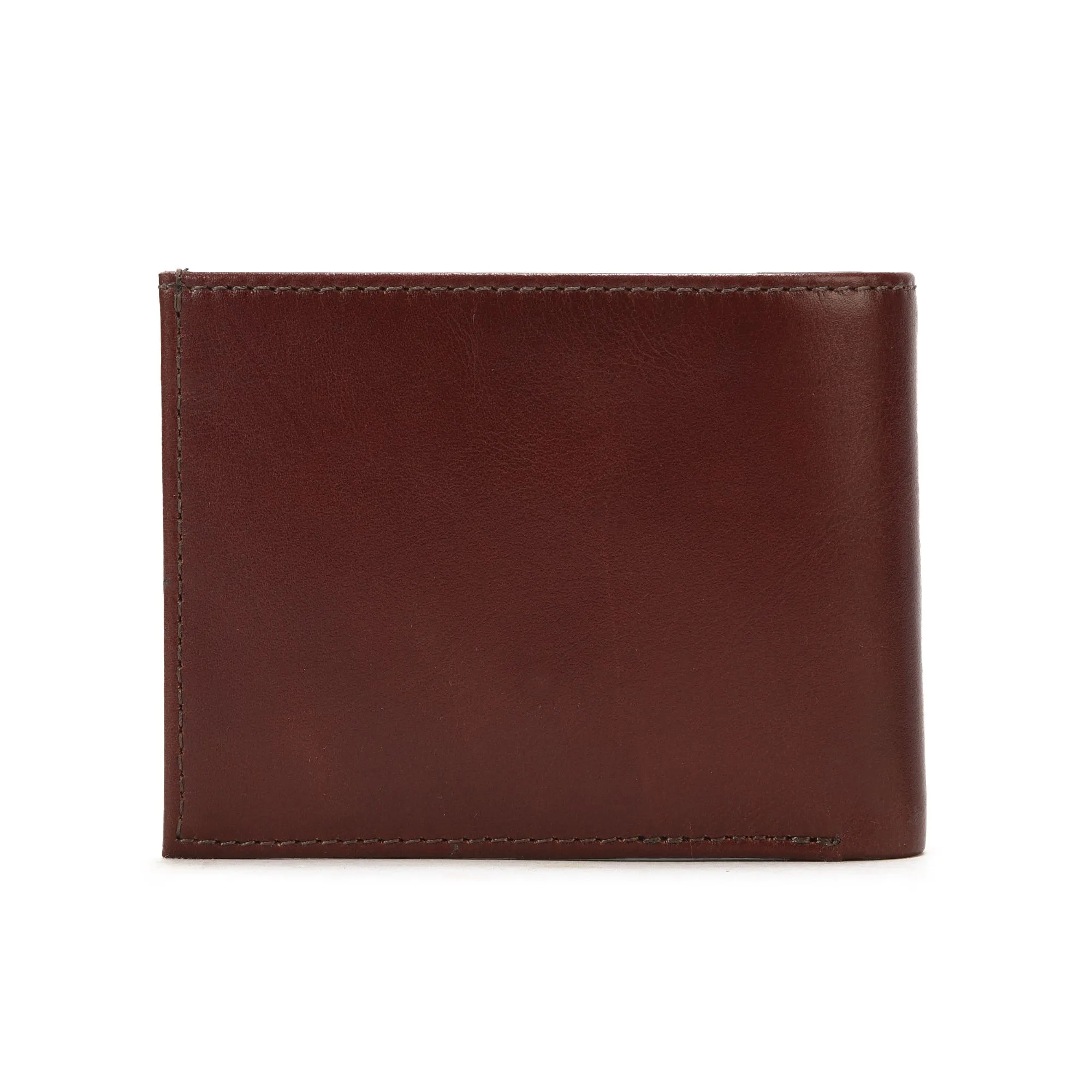 Brown leather wallet for men - Thumbnail 2