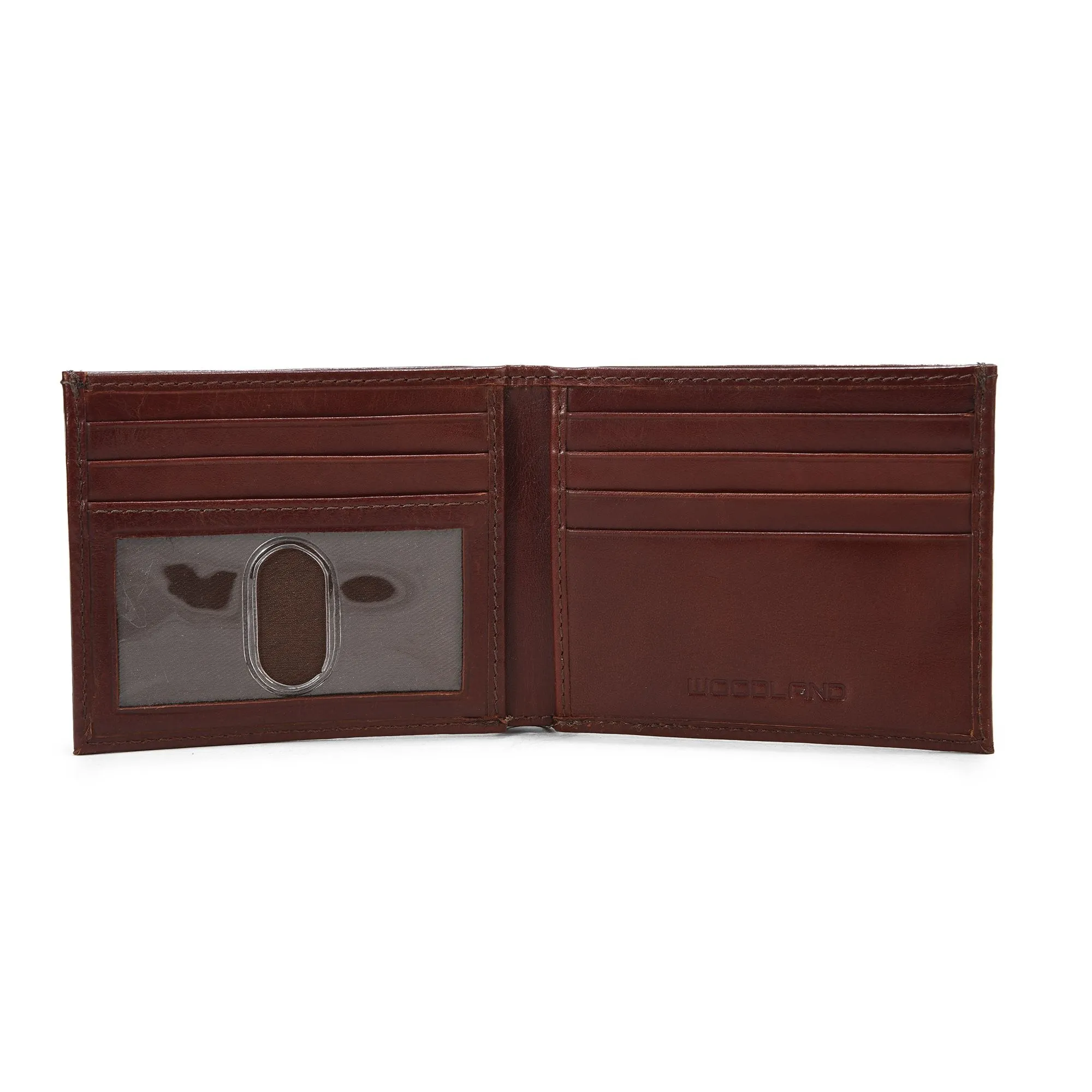 Brown leather wallet for men - Thumbnail 3