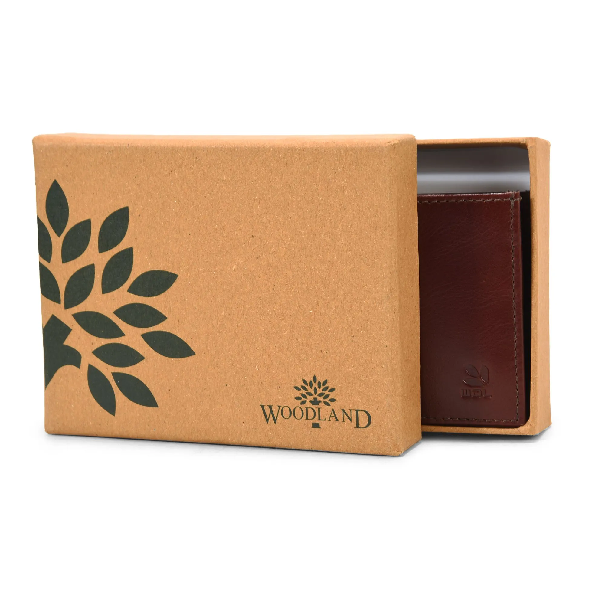 Brown leather wallet for men - Thumbnail 4