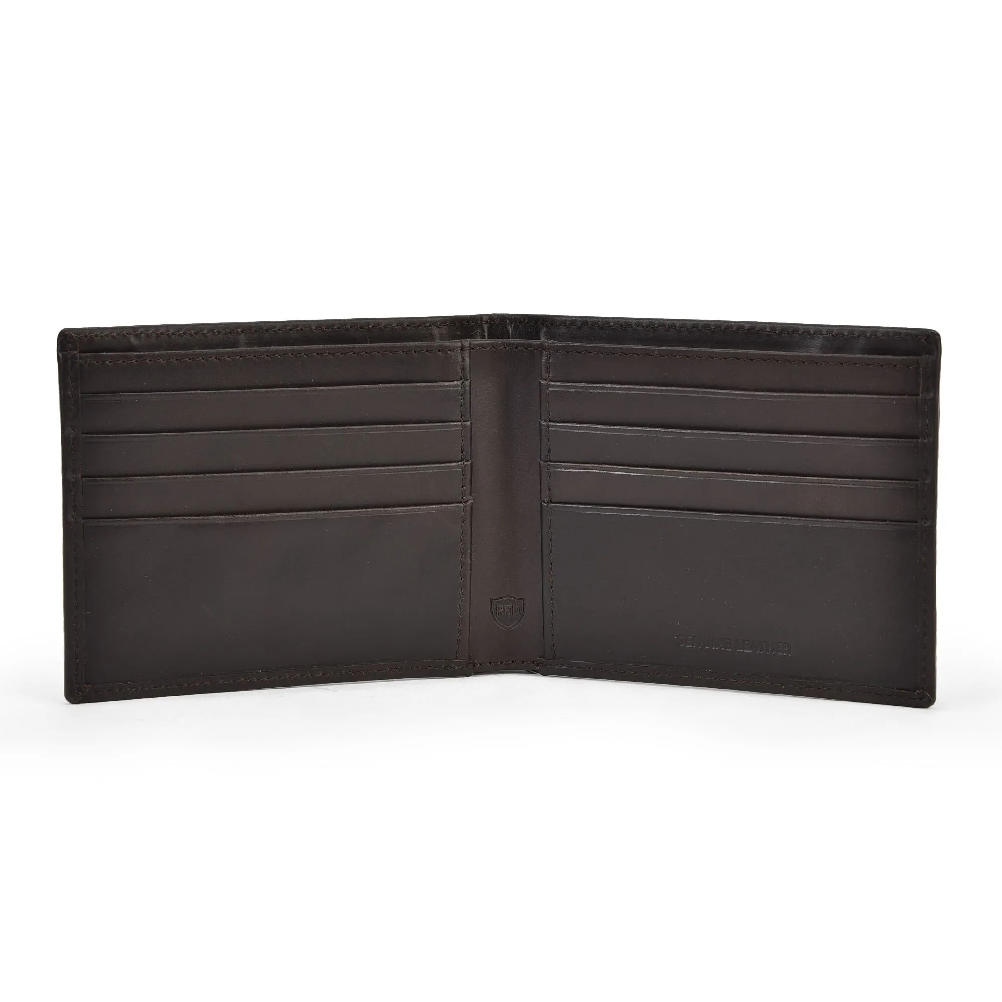 Dark brown Leather wallet for men - Thumbnail 3