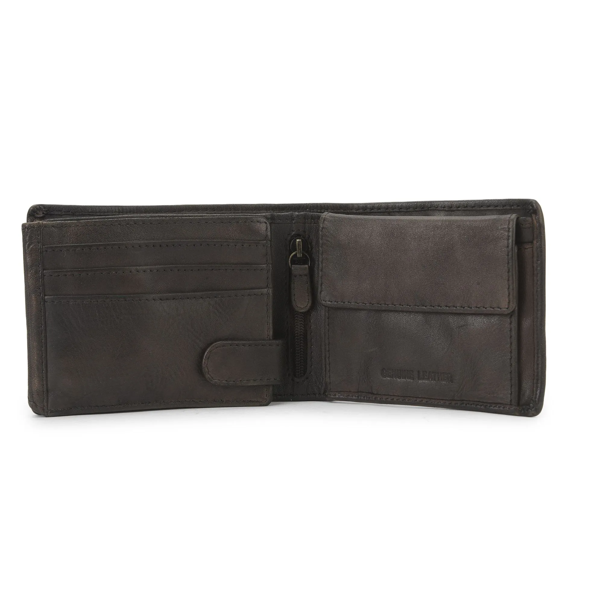 Olive wallet for men - Thumbnail 4