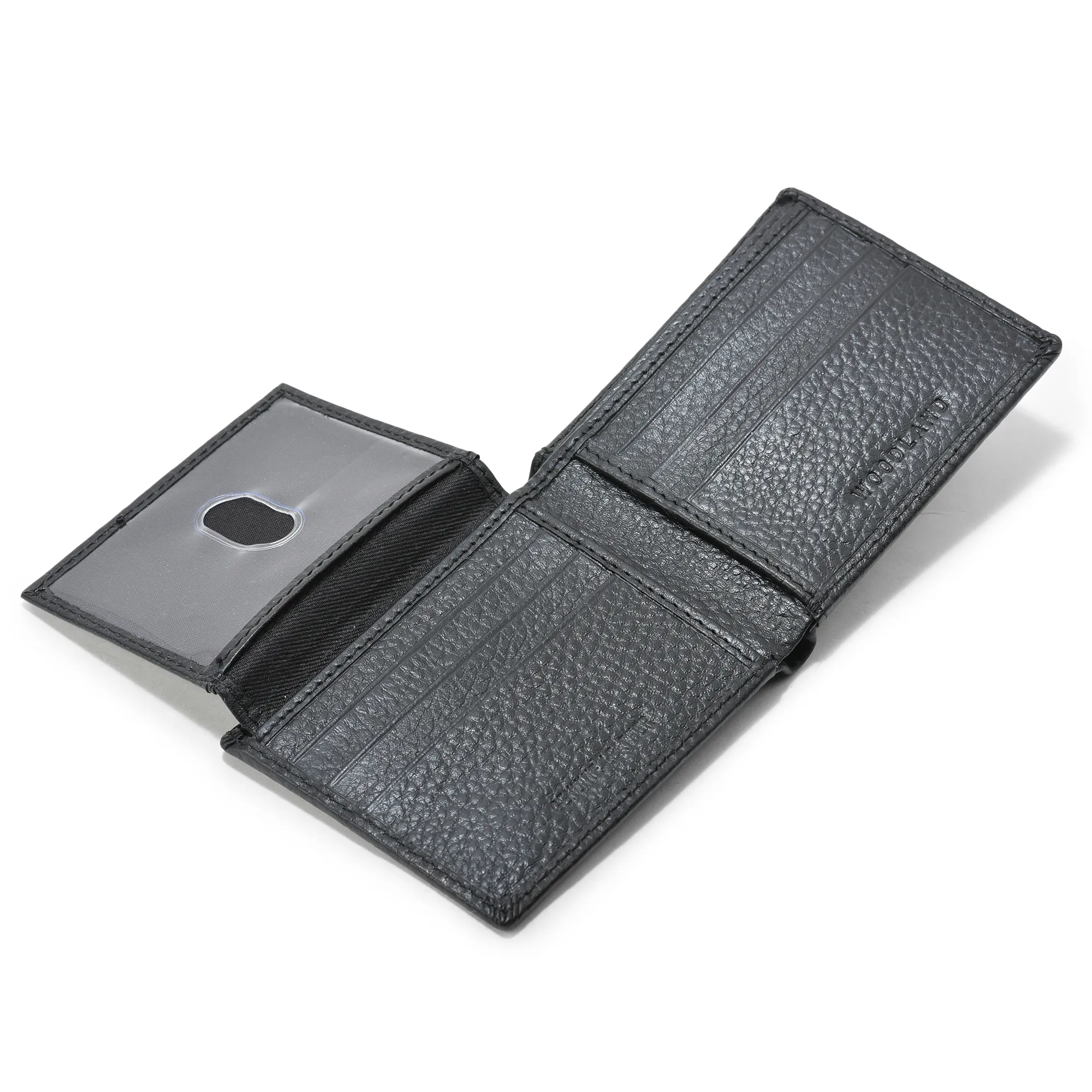 Woodaland Black Leather Wallet for Men - Thumbnail 6