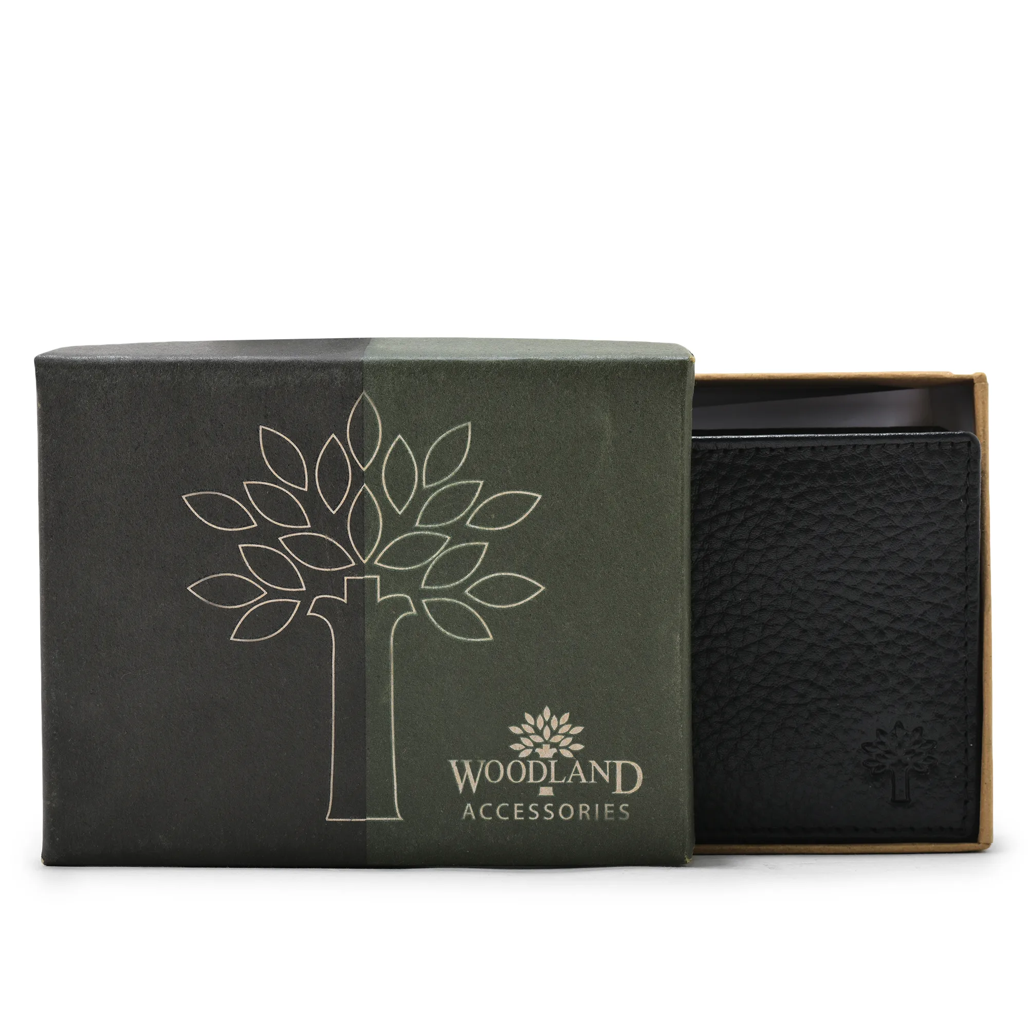 Woodaland Black Leather Wallet for Men - Thumbnail 7