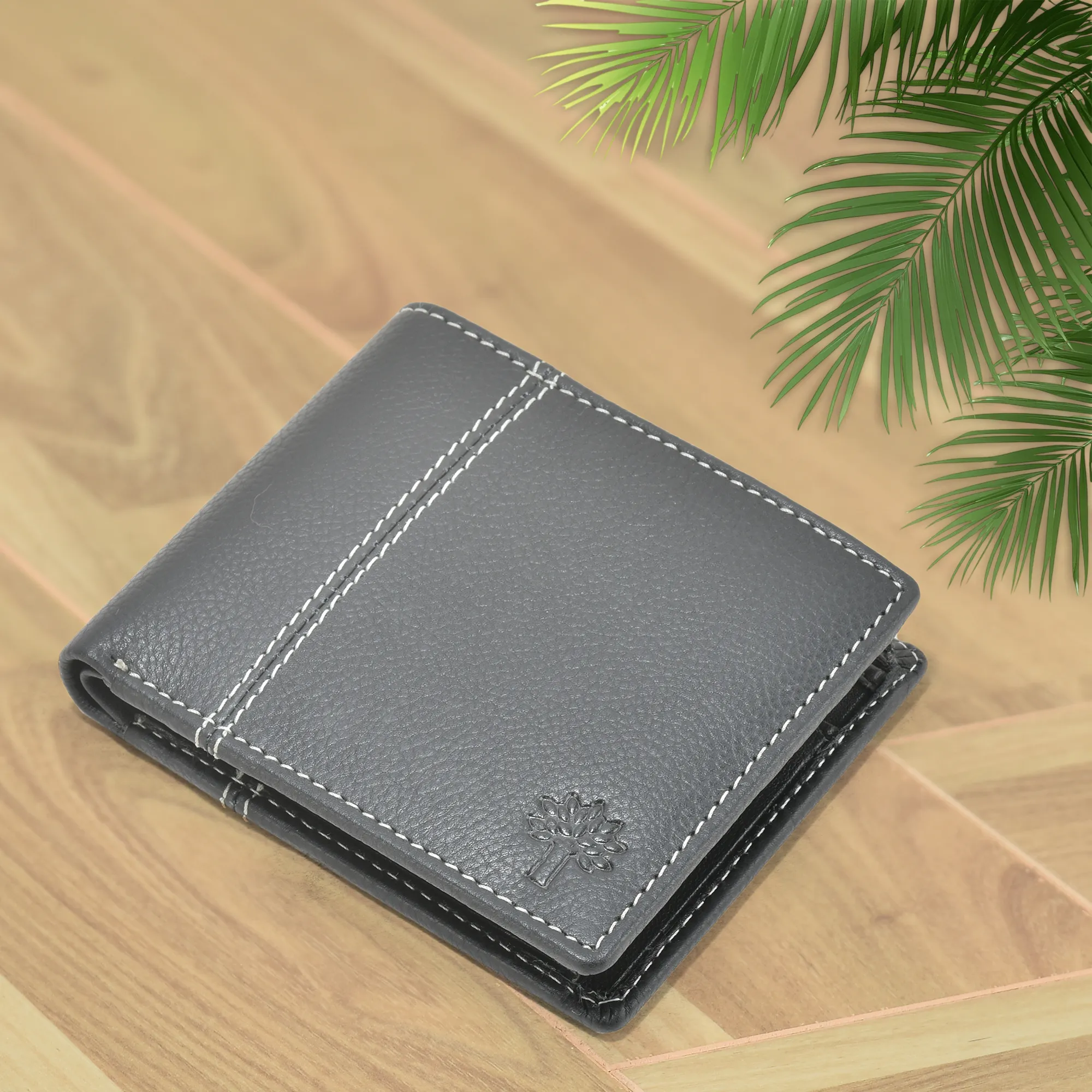 Woodland Softy Leather Black Wallet For Men - Thumbnail 4