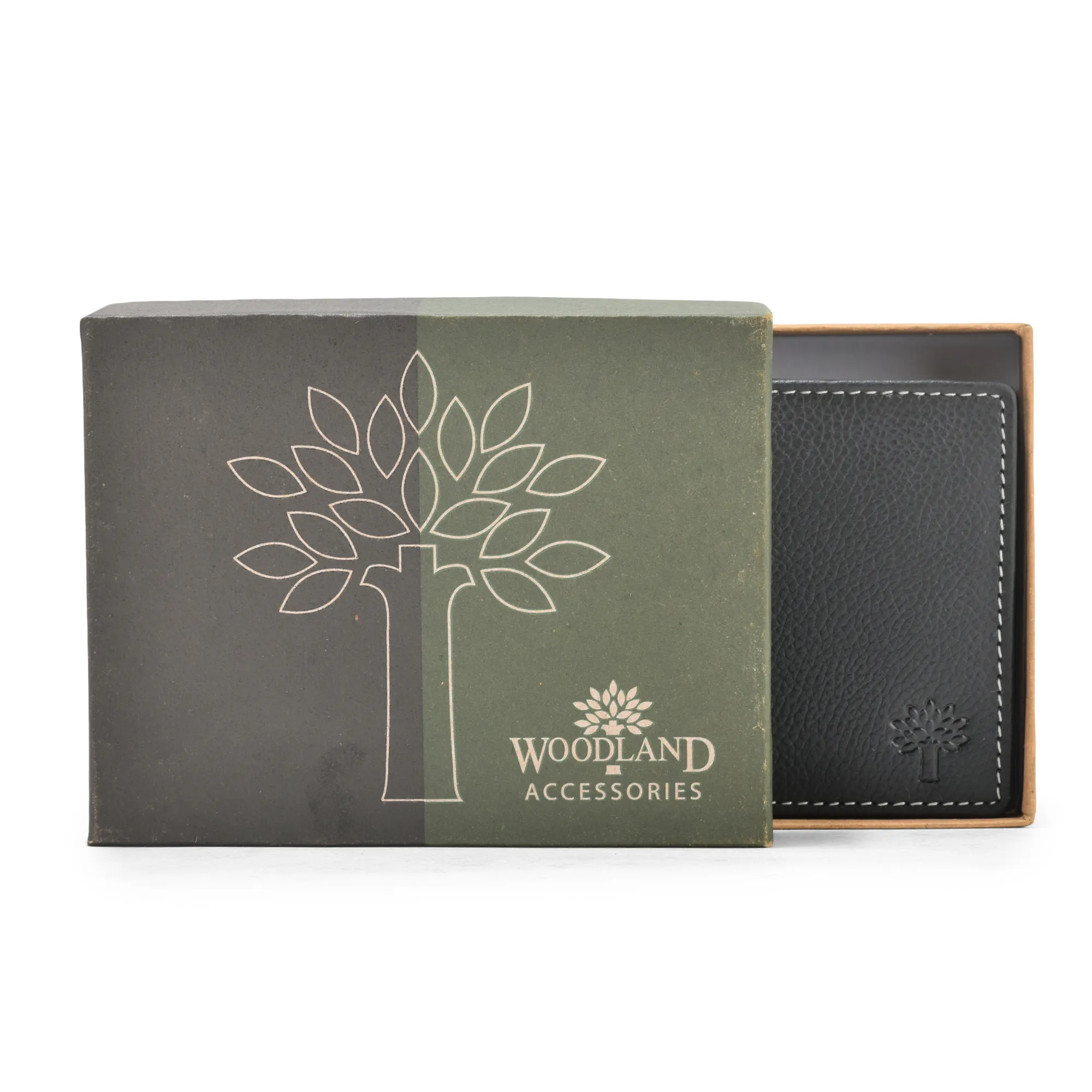 Woodland Softy Leather Black Wallet For Men - Thumbnail 6