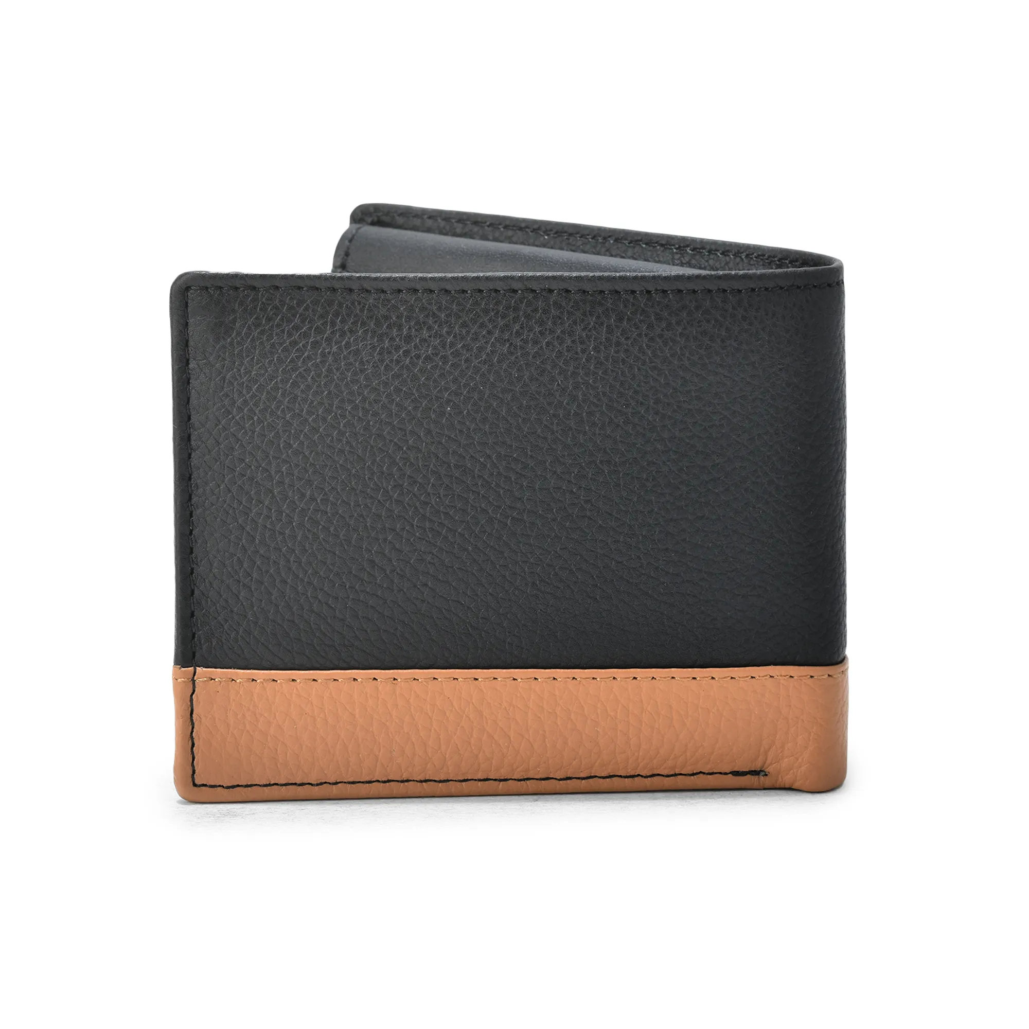 Black/Beige Wallet For Men - Thumbnail 5