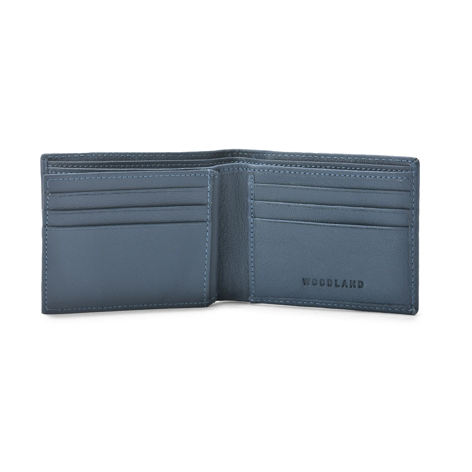Stylish Air Blue Softy Leather Men Wallet - Thumbnail 3