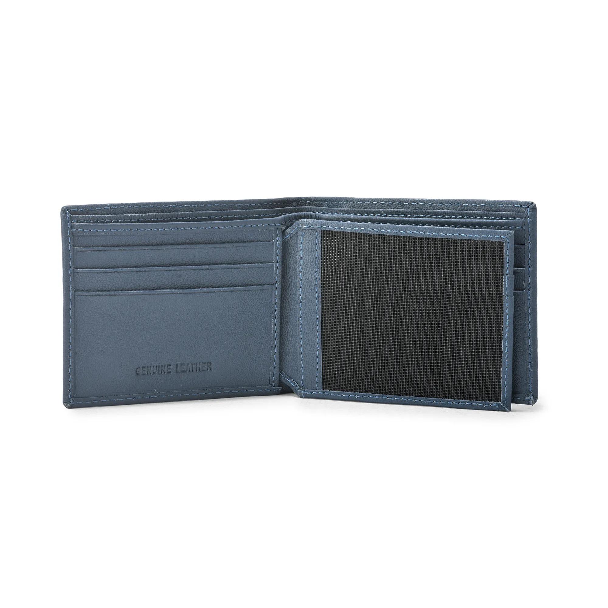 Stylish Air Blue Softy Leather Men Wallet - Thumbnail 4