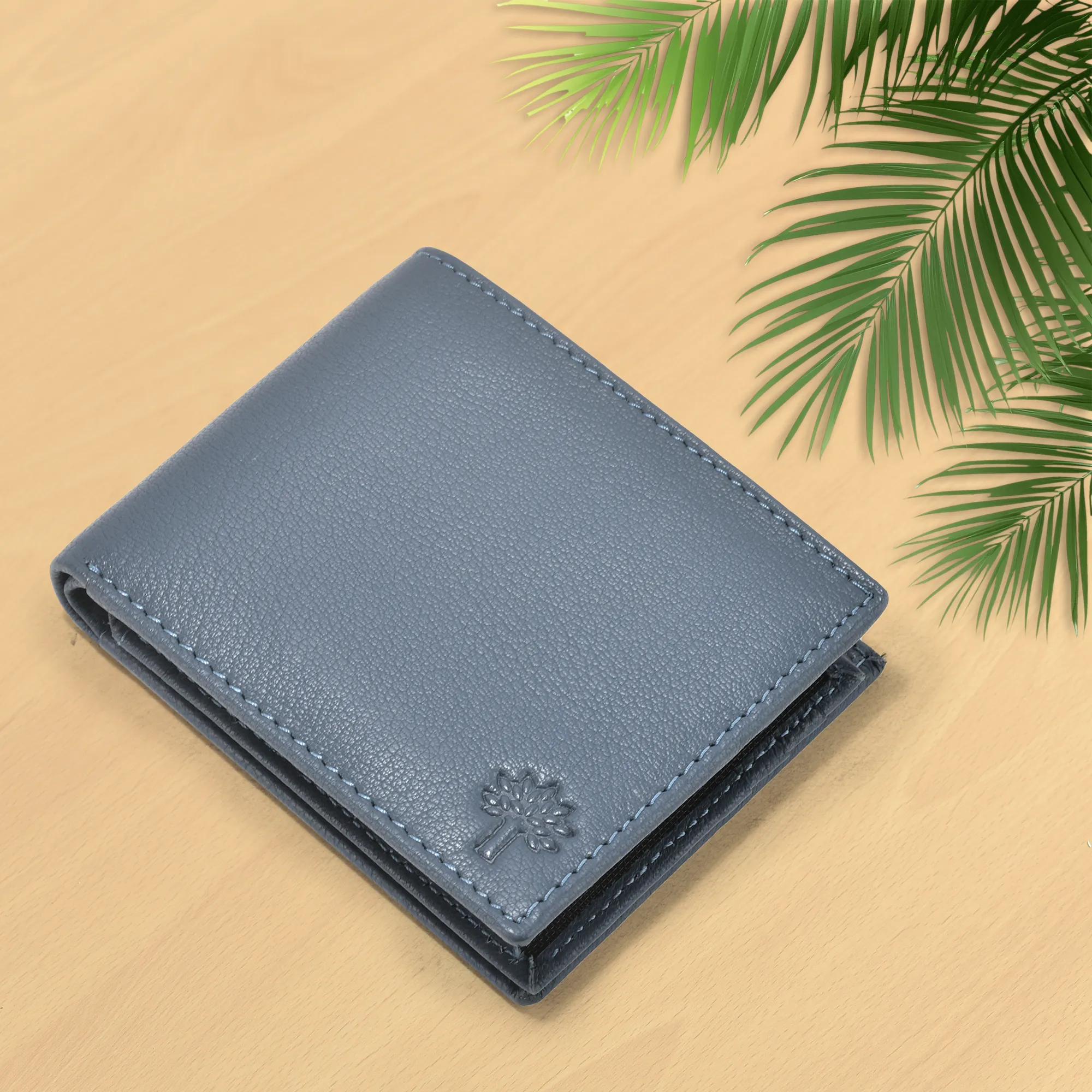 Stylish Air Blue Softy Leather Men Wallet - Thumbnail 5