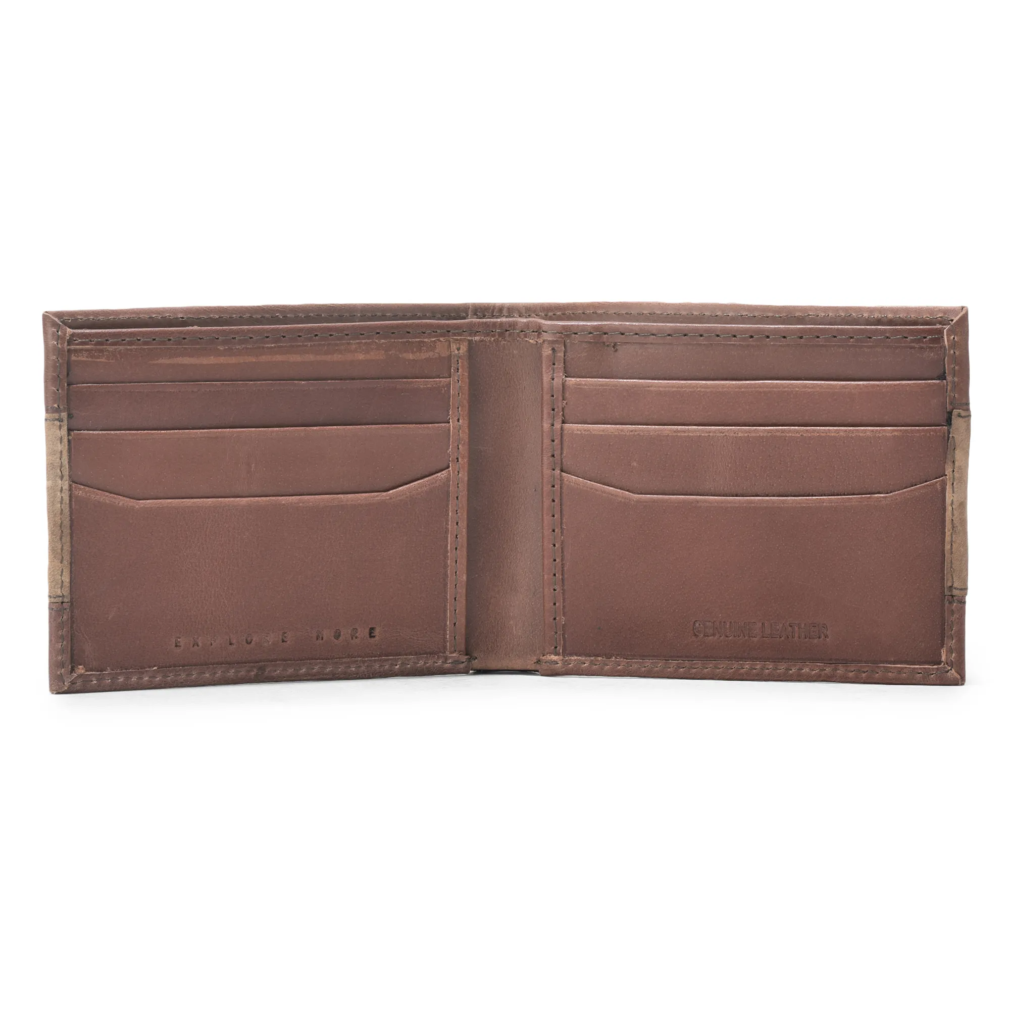 Rustic Softy Leather Men Brown Wallet - Thumbnail 3