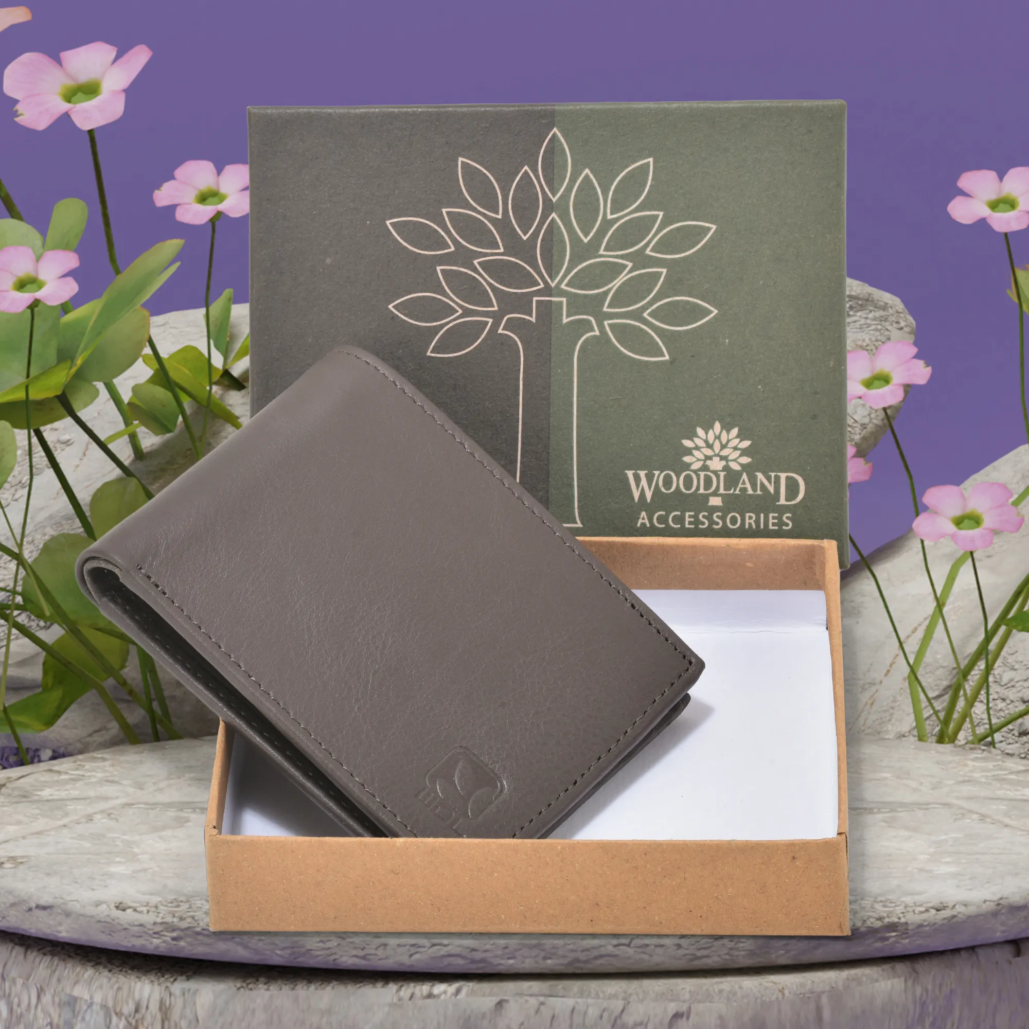 Woodland Men Brown Softy Leather Wallet - Thumbnail 5