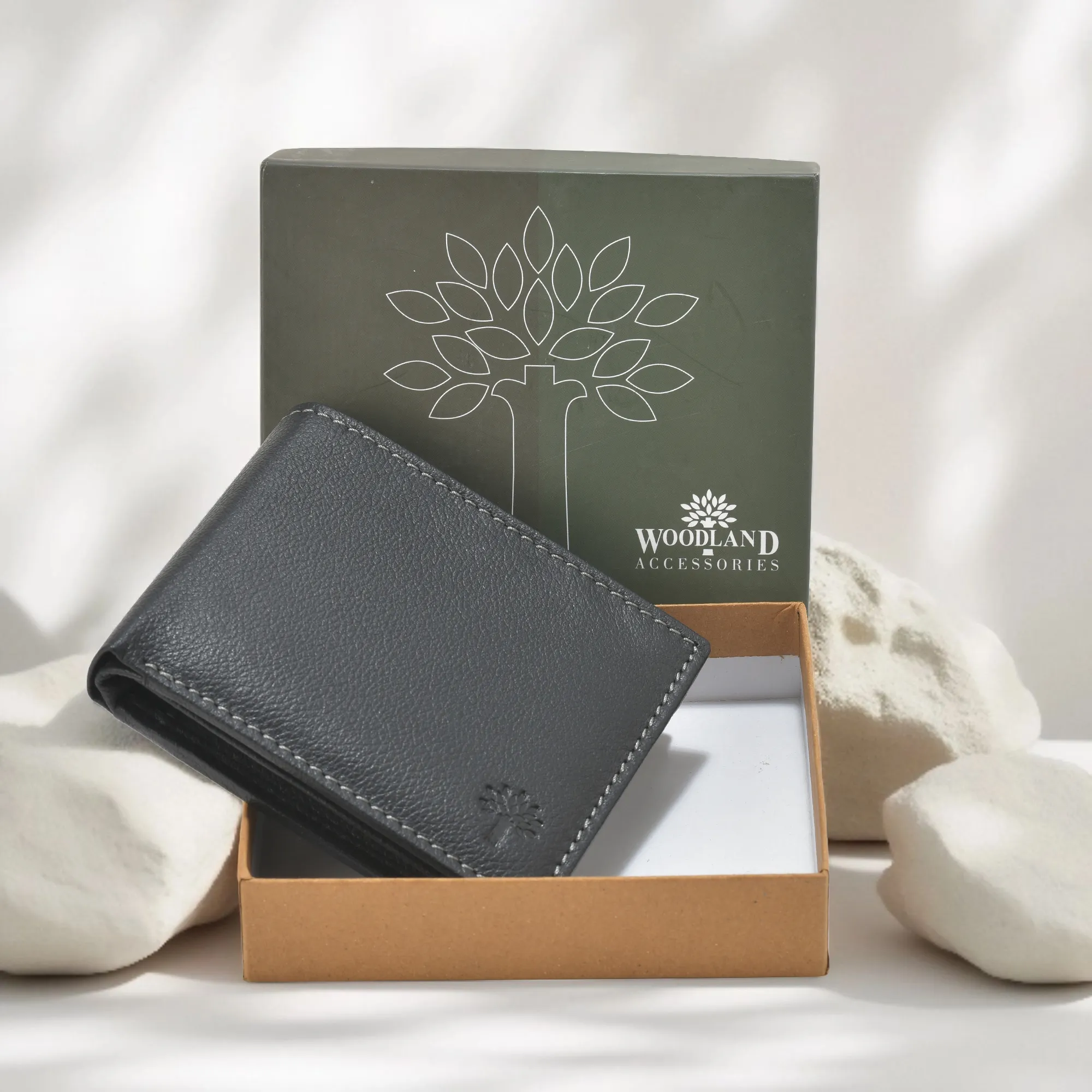 Men Soft-Touch Leather Bi-Fold Wallet - Thumbnail 5