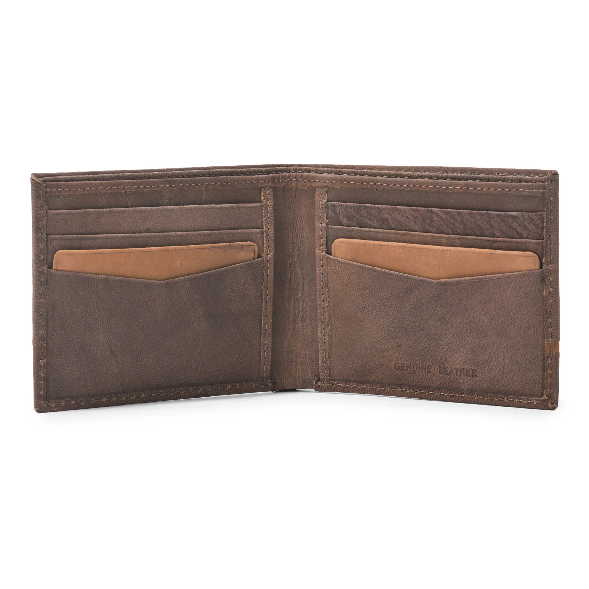 Woodland Brown Oil Pull Up Wallet - Thumbnail 3