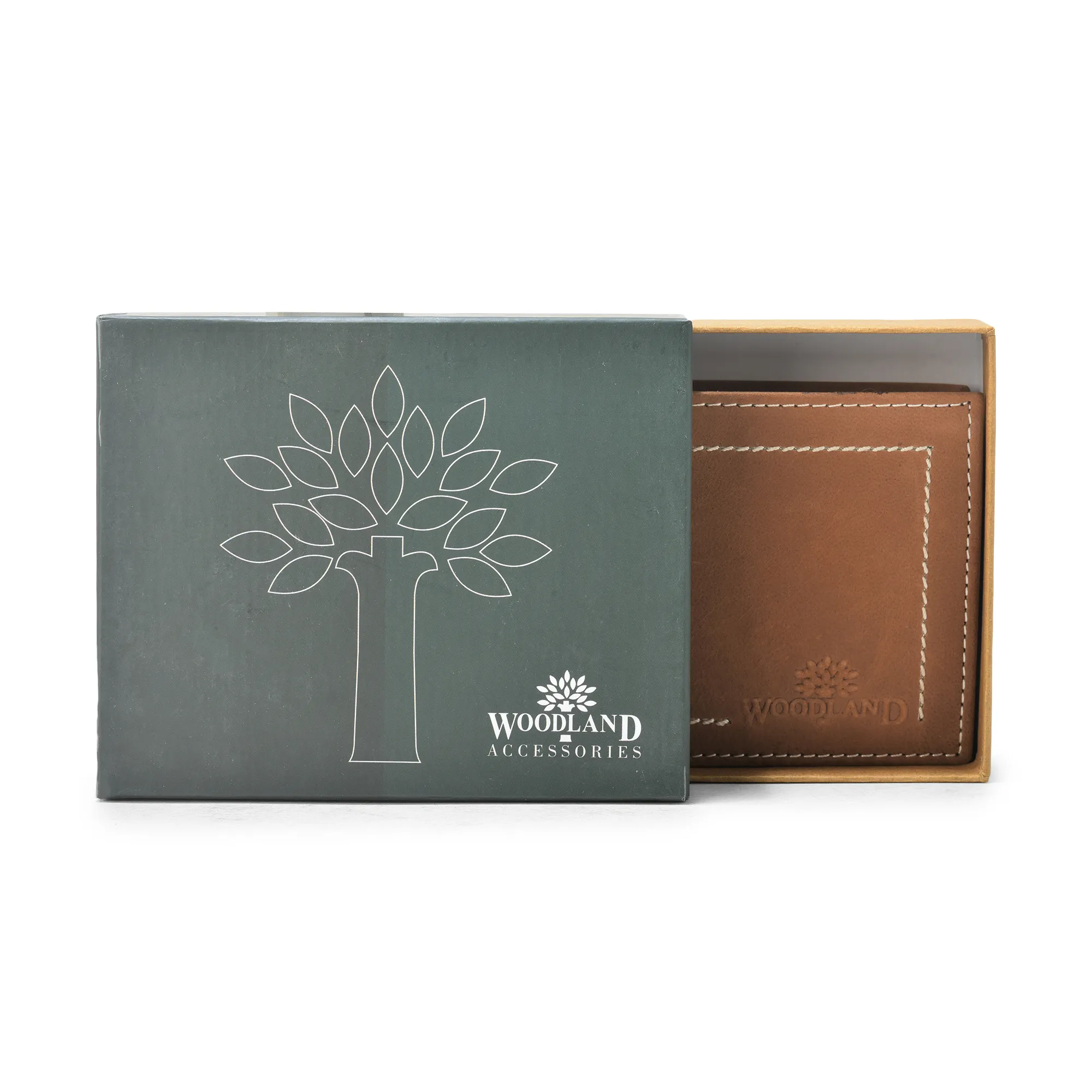 Woodland Rust Nubuck Wallet For Men - Thumbnail 7