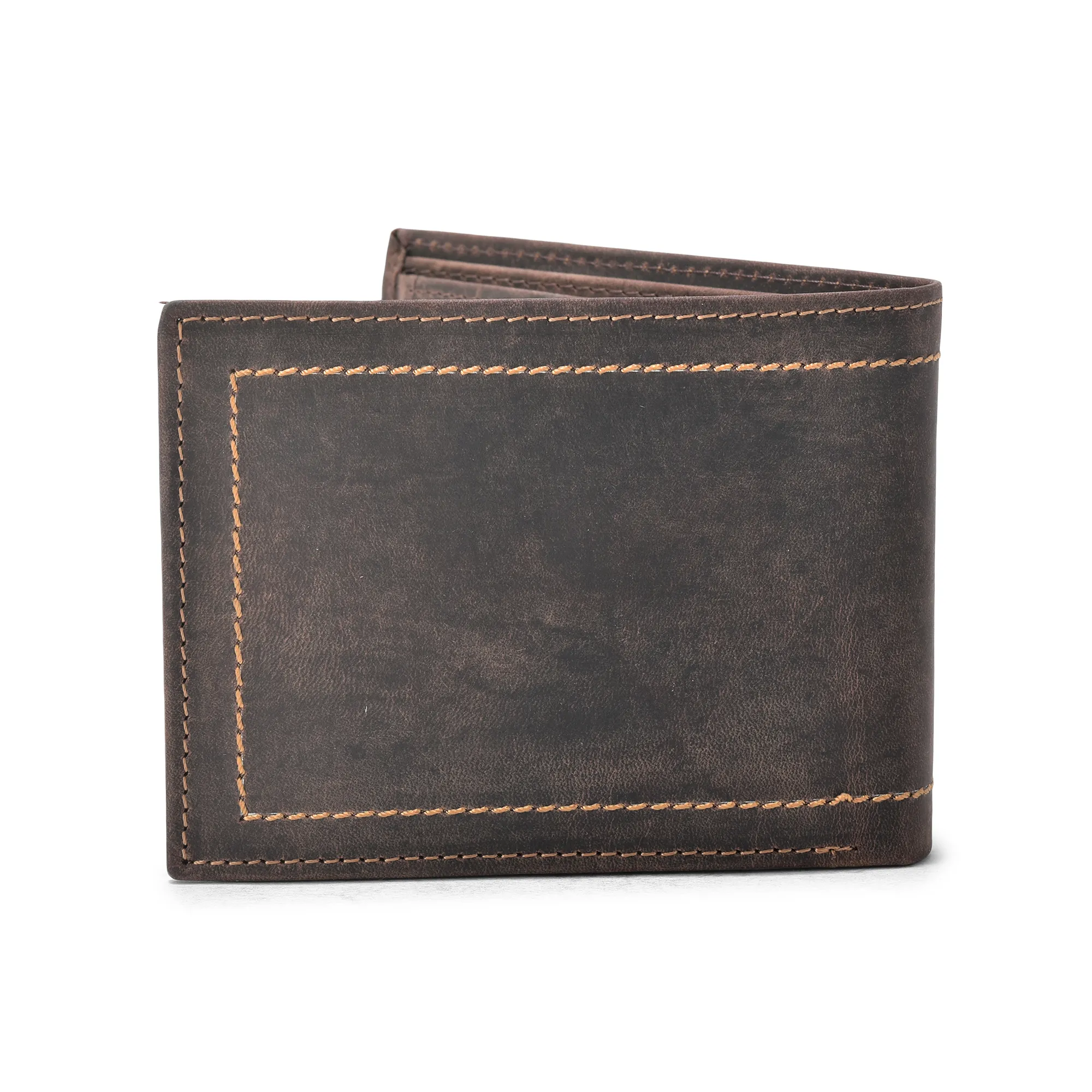 Woodland Men Dark Brown Spacious Wallet - Thumbnail 2