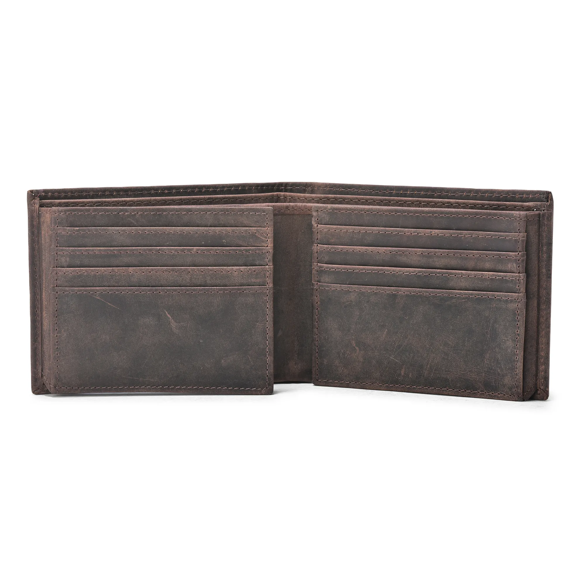 Woodland Men Dark Brown Spacious Wallet - Thumbnail 3