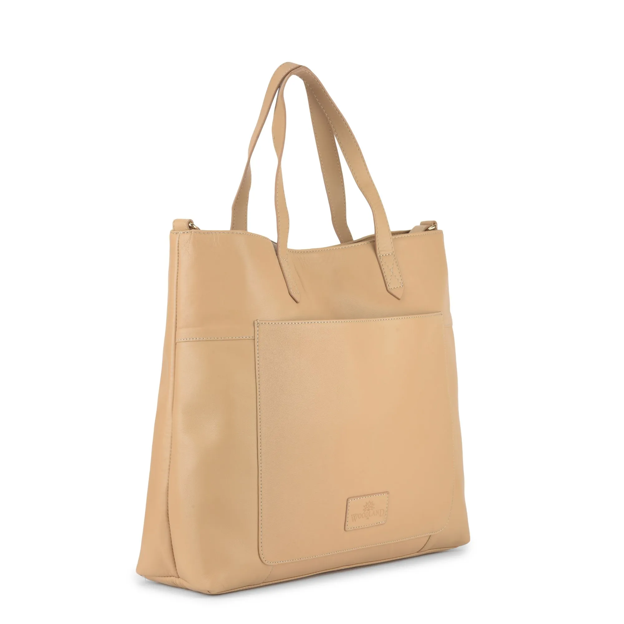 Beige Tote bag for women - Thumbnail 3