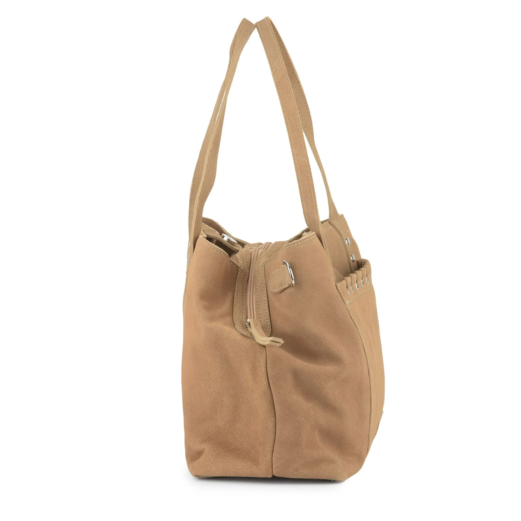 Beige Tote bag for women - Thumbnail 4
