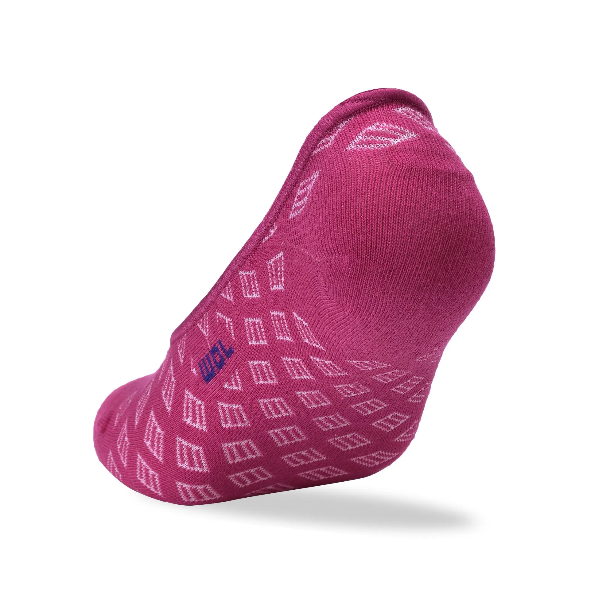Dark pink no-show socks for women - Thumbnail 2