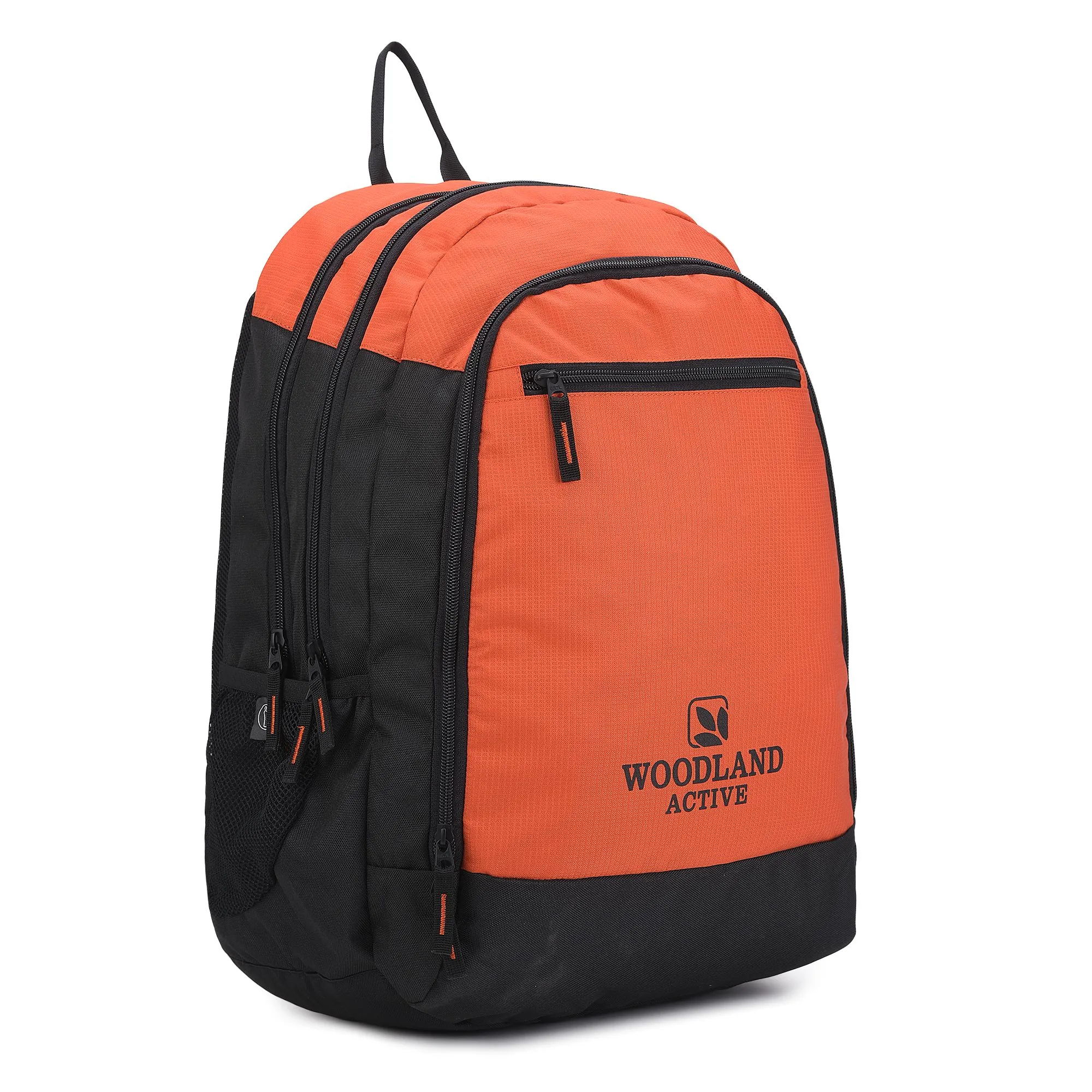 ORANGE/BLACK unisex backpack - Thumbnail 2