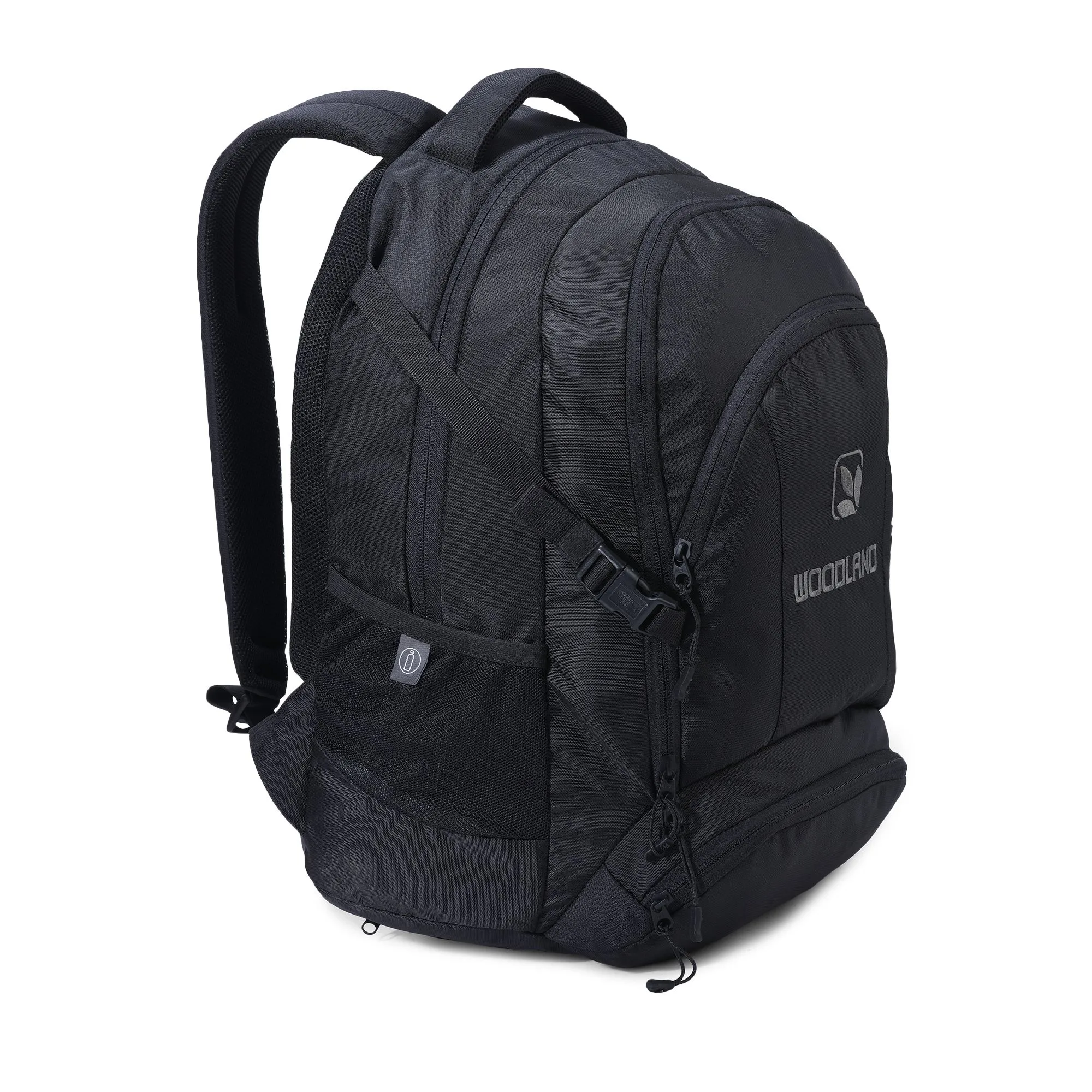 Black unisex backpack - Thumbnail 2