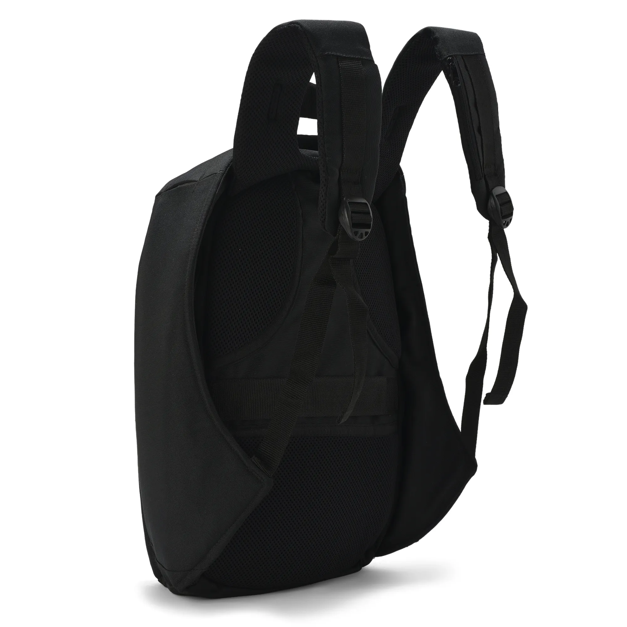 Black Unisex Utility Backpack With Usb Connector - Thumbnail 4