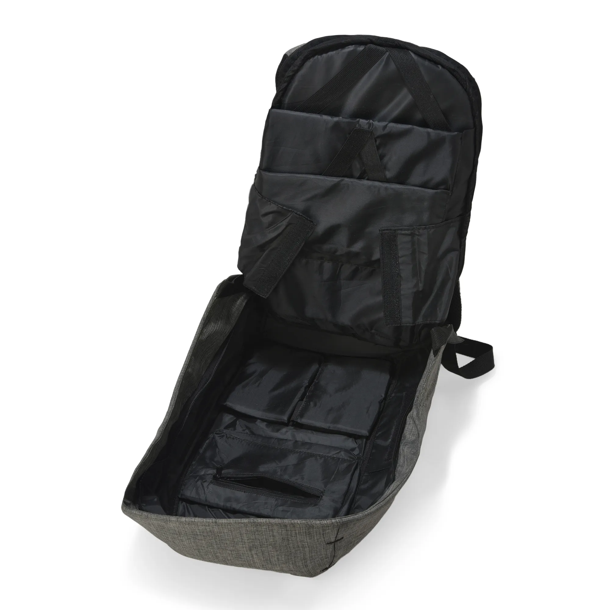 Woodland Grey Unisex Polyester Backpack - Thumbnail 6