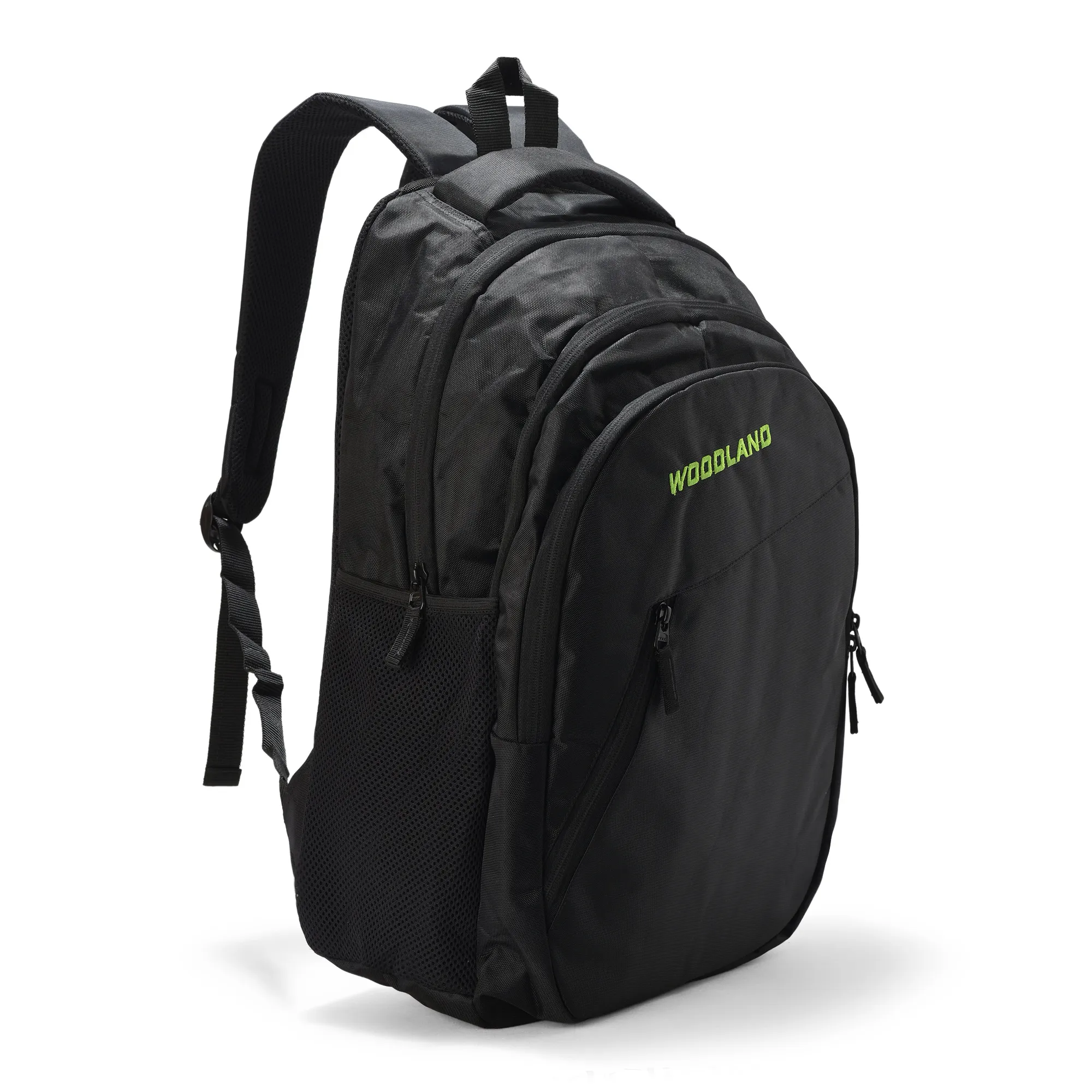 Woodland Black Polyester Unisex Backpack - Thumbnail 3