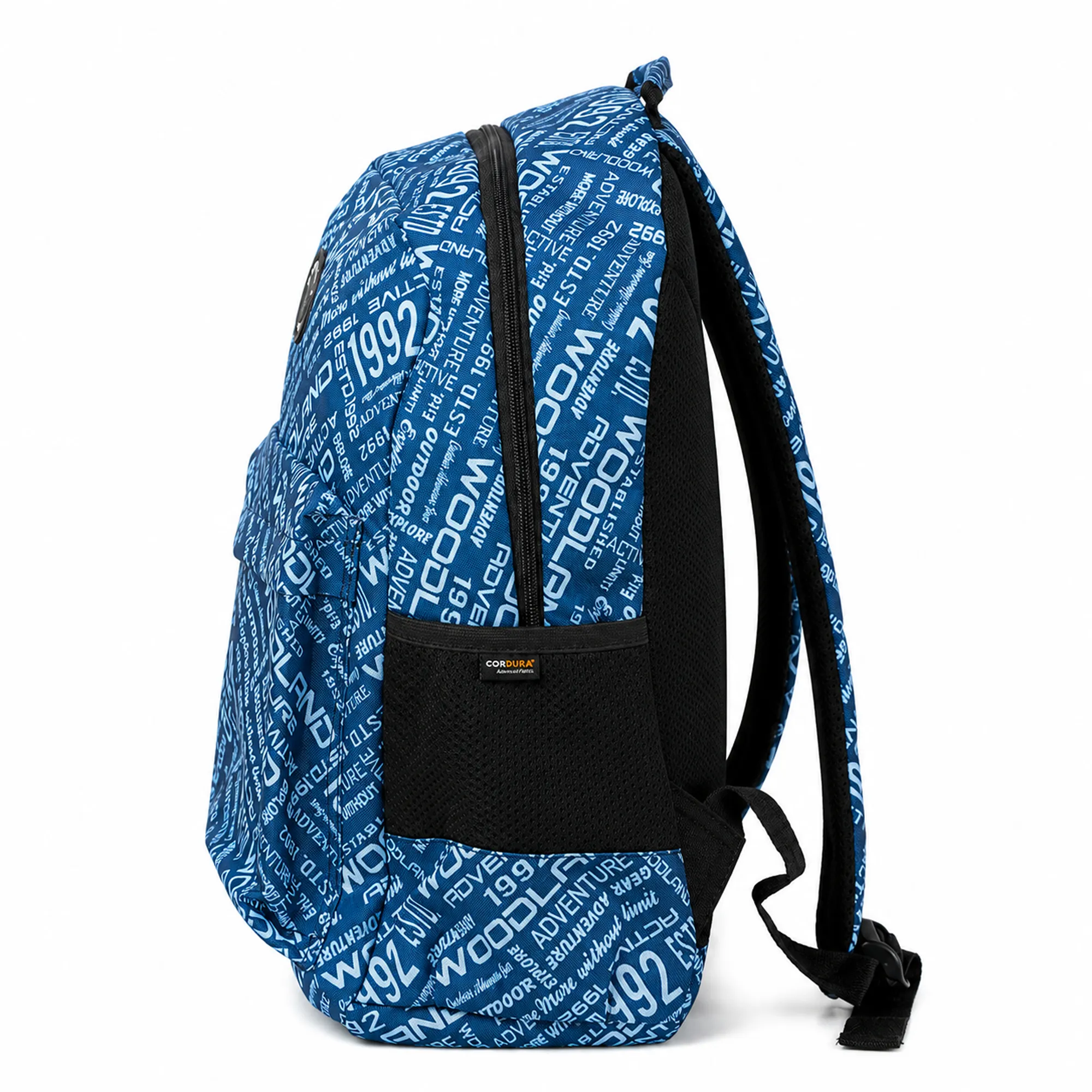Woodland Unisex Blue Outdoor Printed Backpack - Thumbnail 2