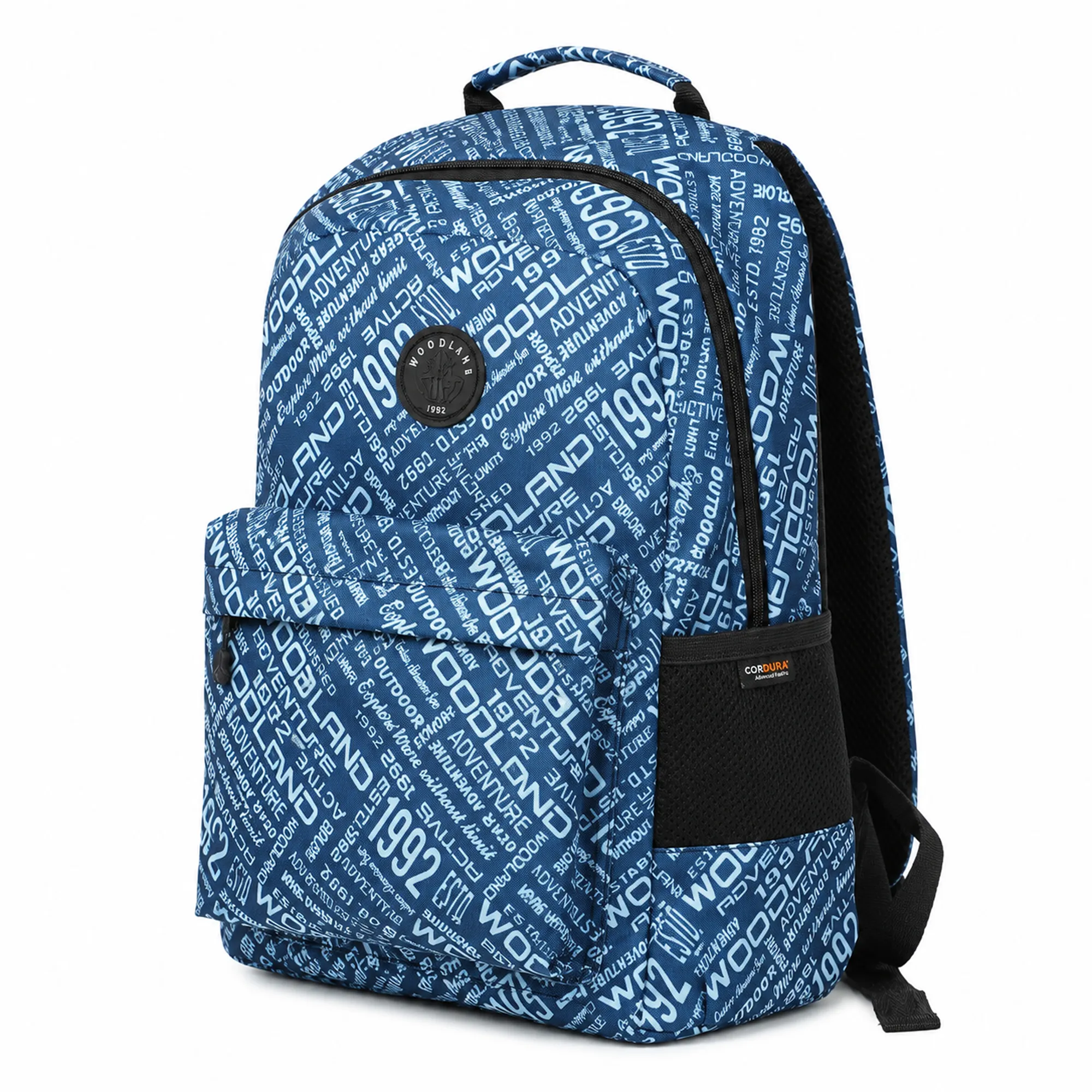 Woodland Unisex Blue Outdoor Printed Backpack - Thumbnail 3