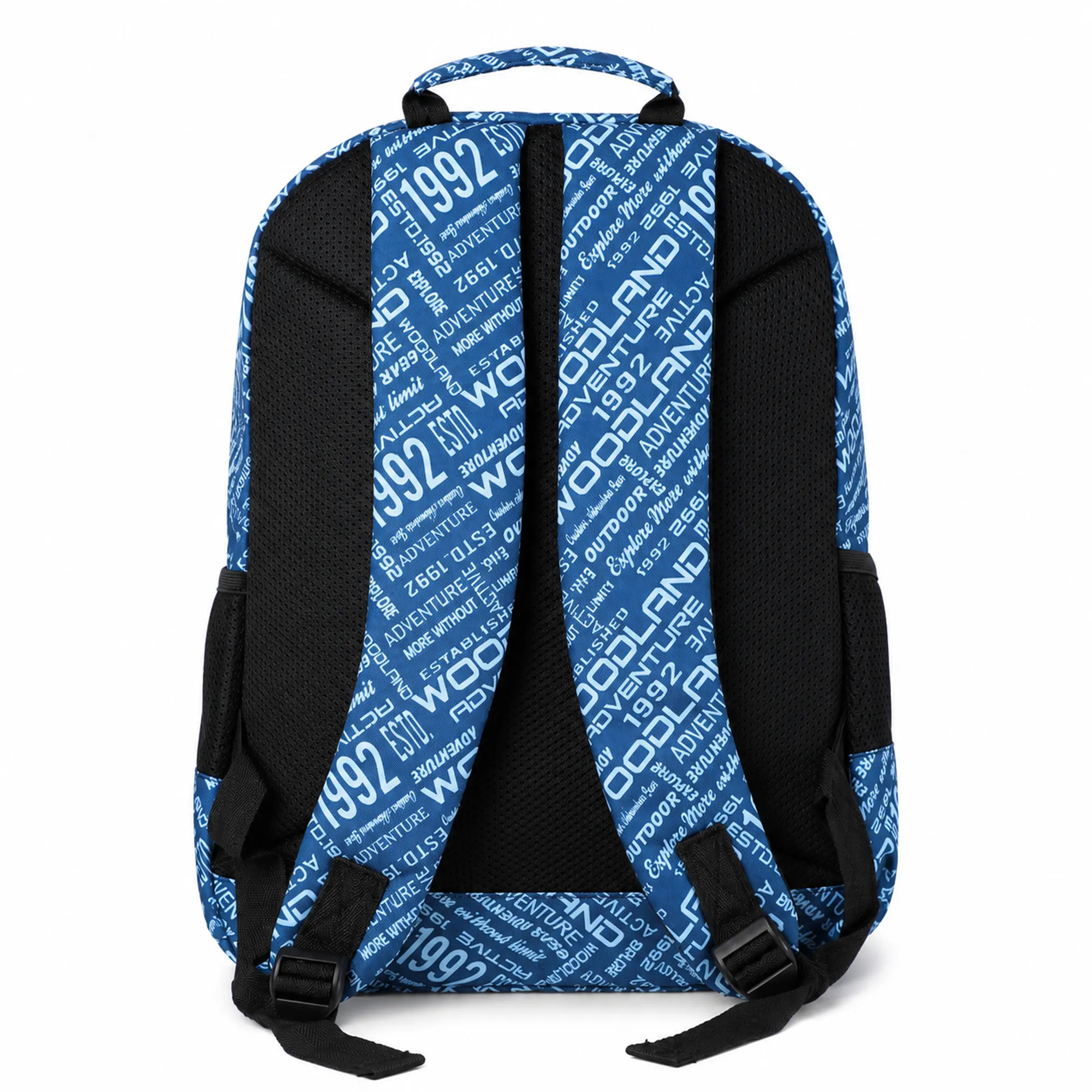 Woodland Unisex Blue Outdoor Printed Backpack - Thumbnail 4