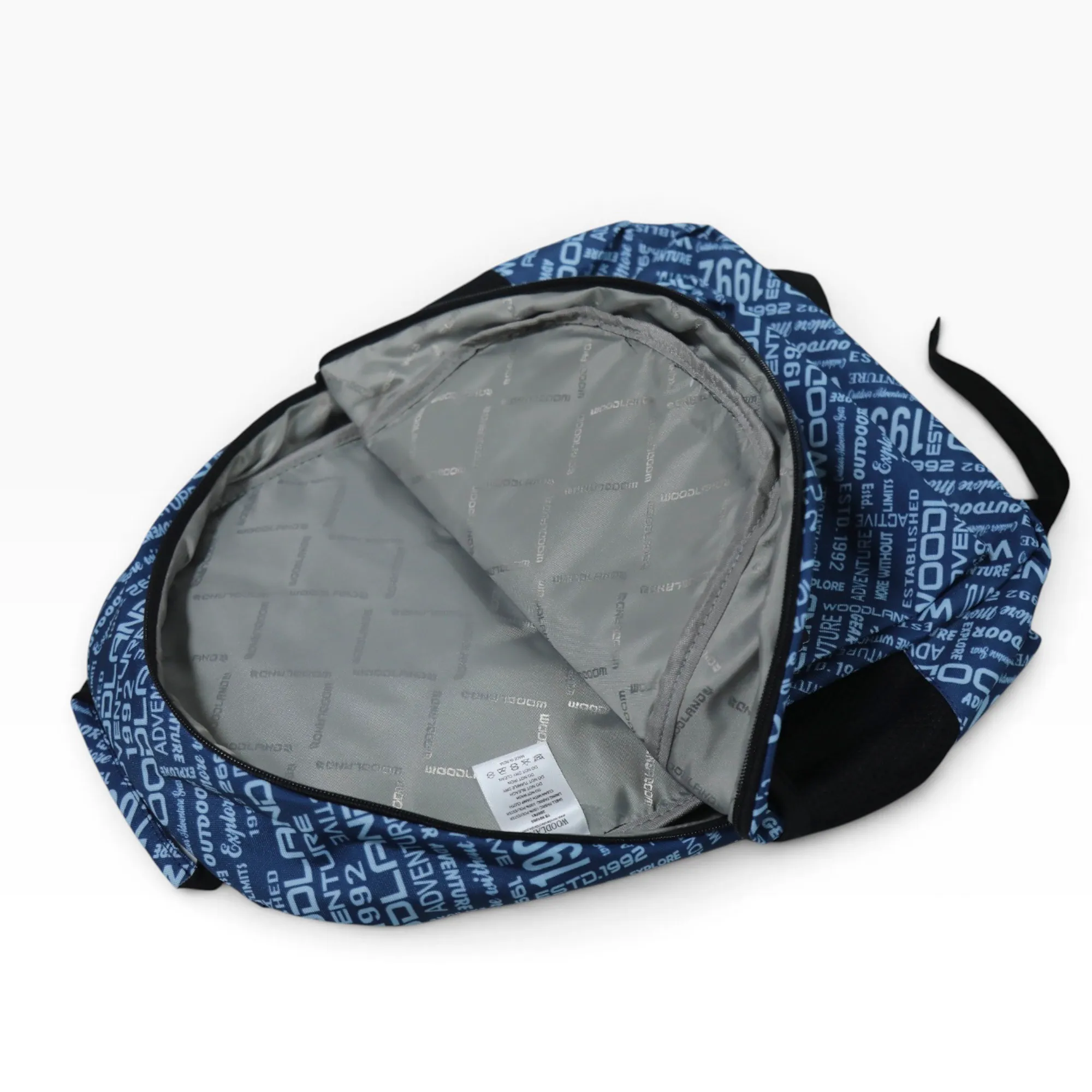 Woodland Unisex Blue Outdoor Printed Backpack - Thumbnail 5
