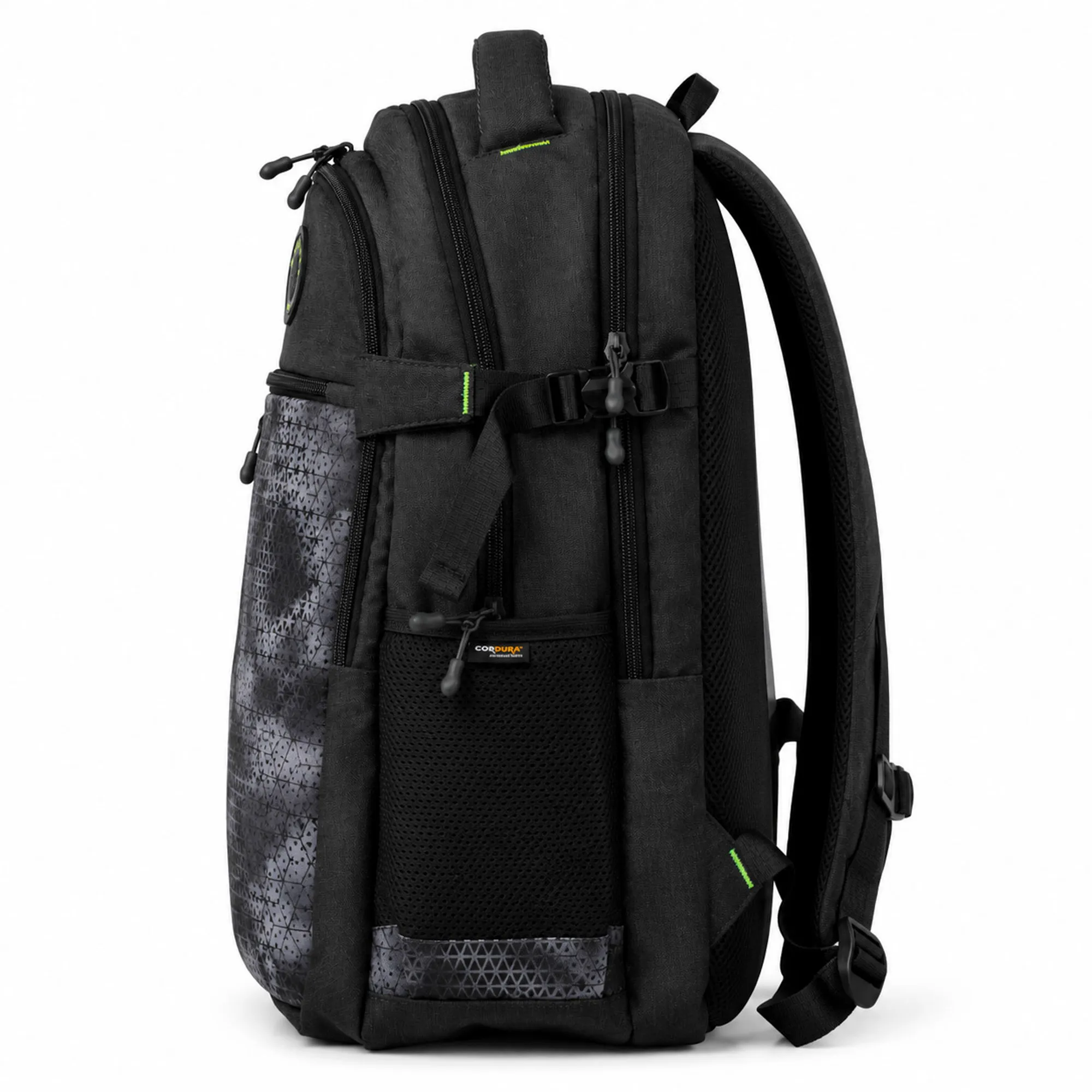 Woodland Unisex Black/Grey Adventure Backpack - Thumbnail 3