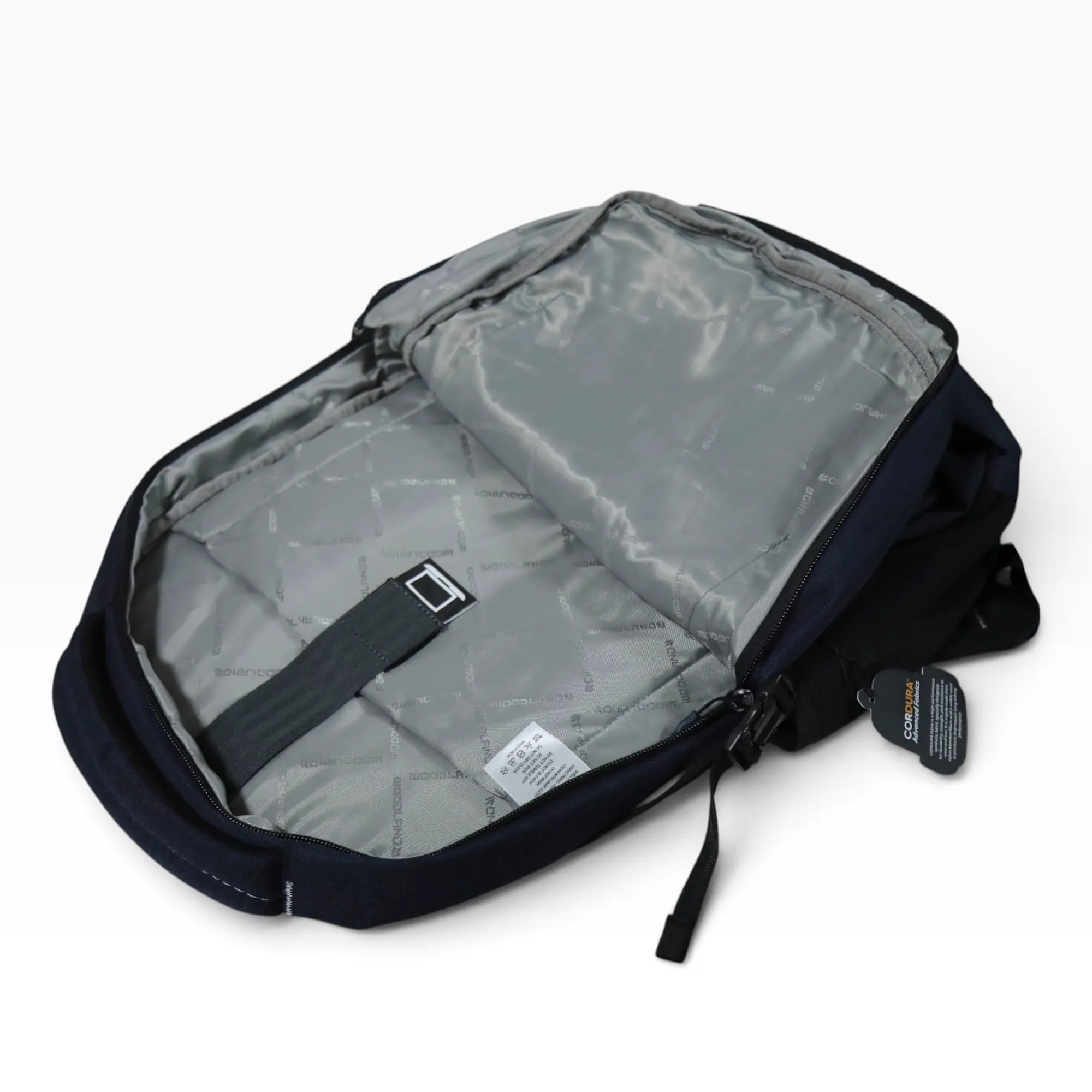 Woodland Unisex Navy Melange Polyester Multi-Compartment Backpack - Thumbnail 5