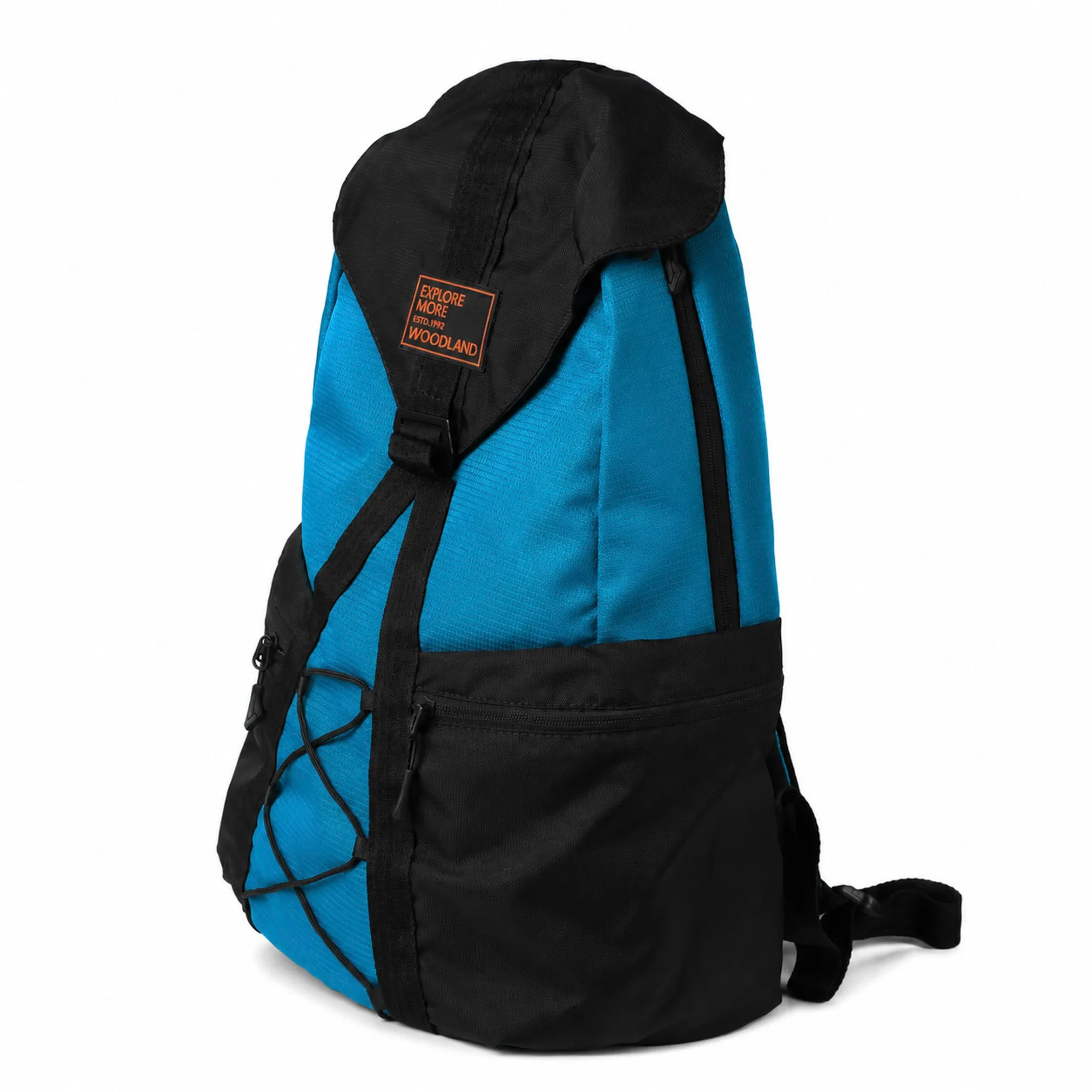 Woodland Unisex Turquoise/Black Utility Backpack - Thumbnail 2
