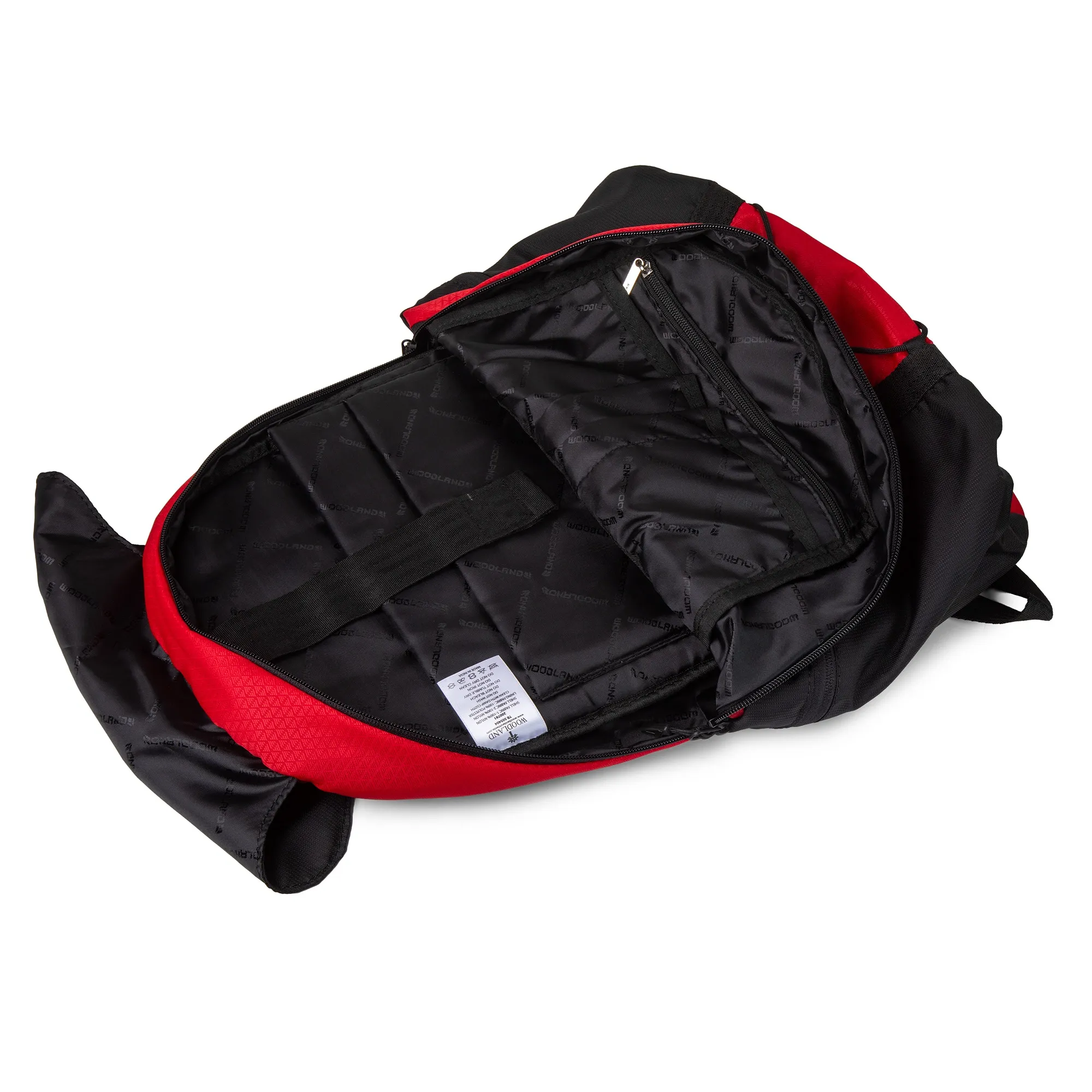 Woodland Unisex Red/Black Utility Backpack - Thumbnail 5