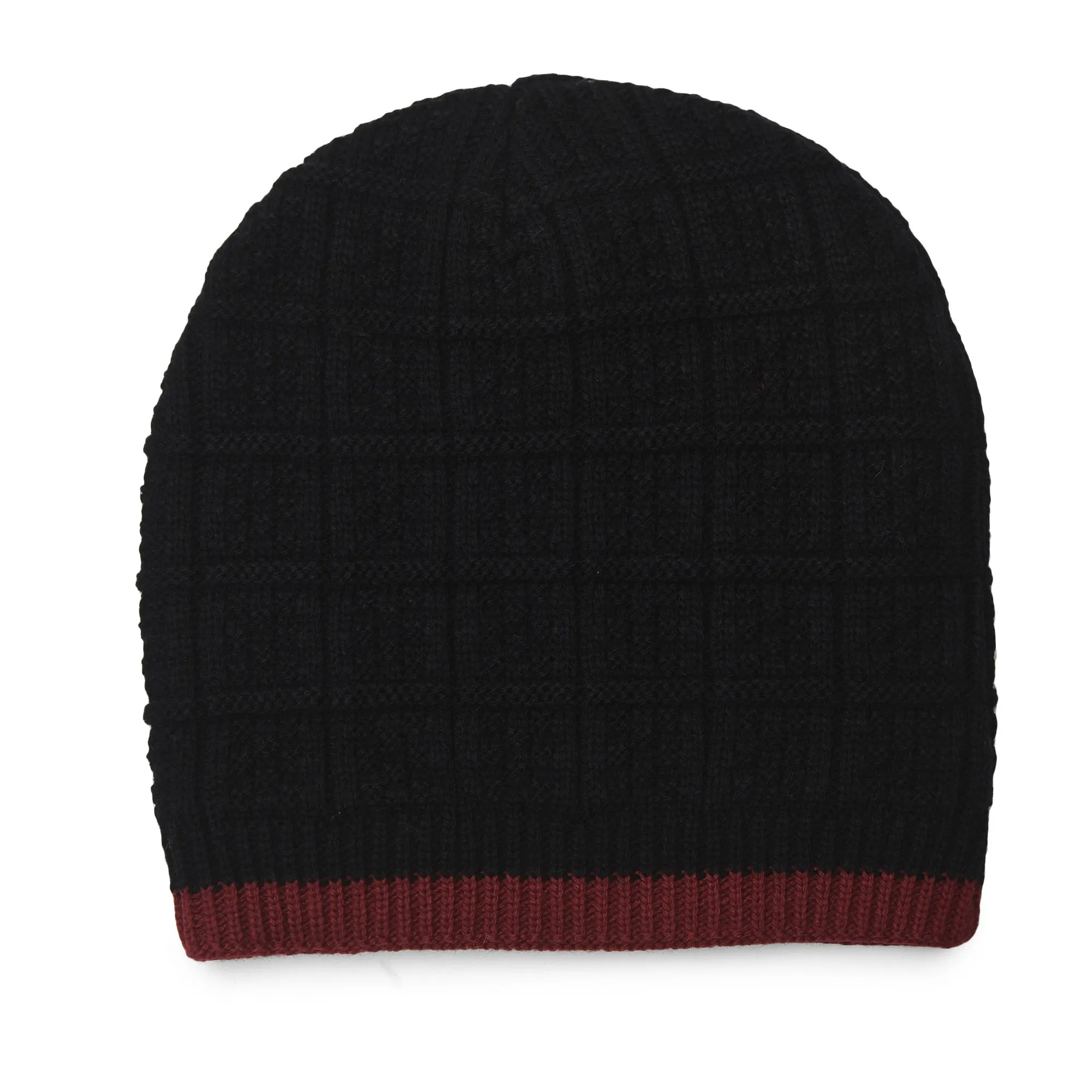 Black Unisex Beanie - Thumbnail 2
