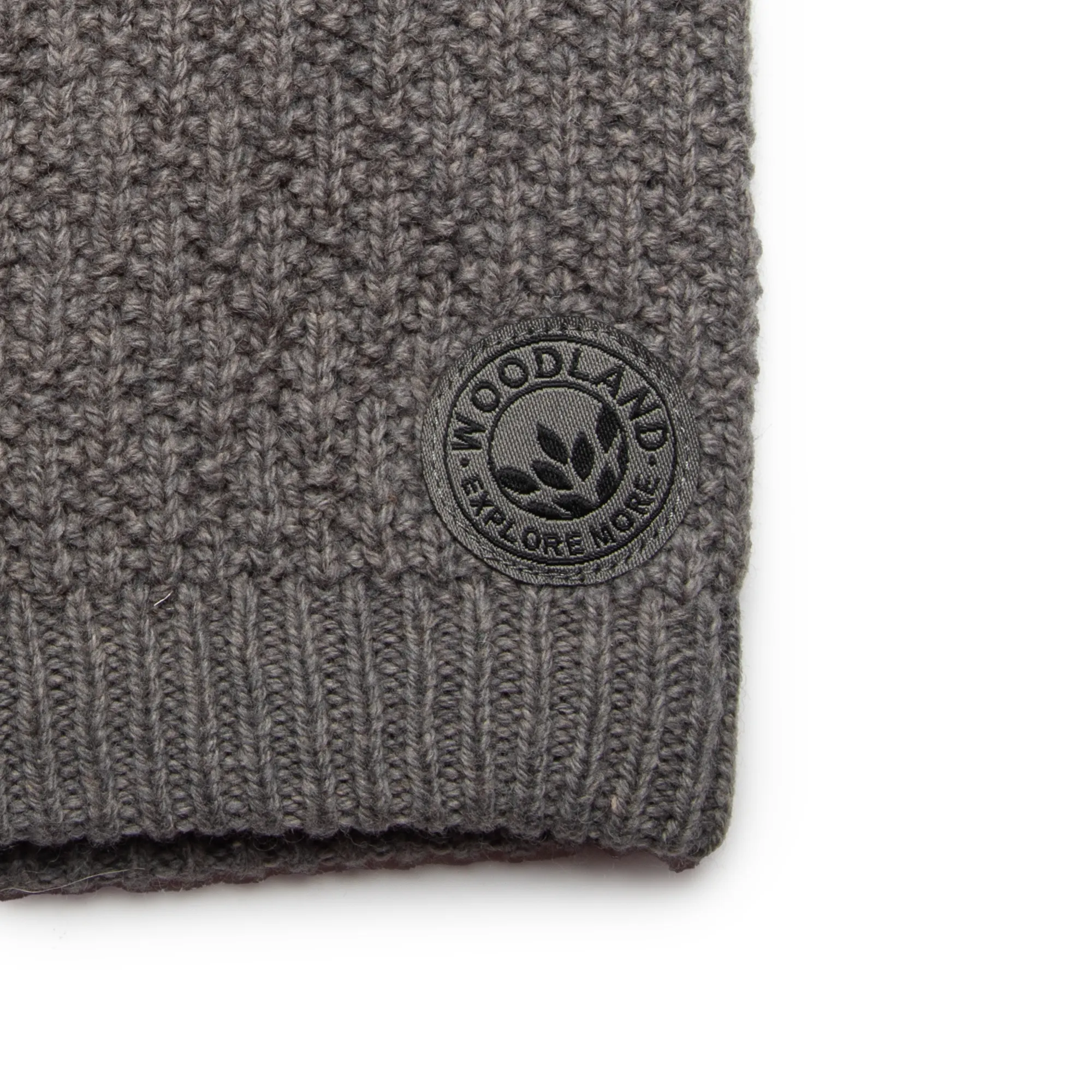 Woodland Light Grey Wool Cotton Cap - Thumbnail 2