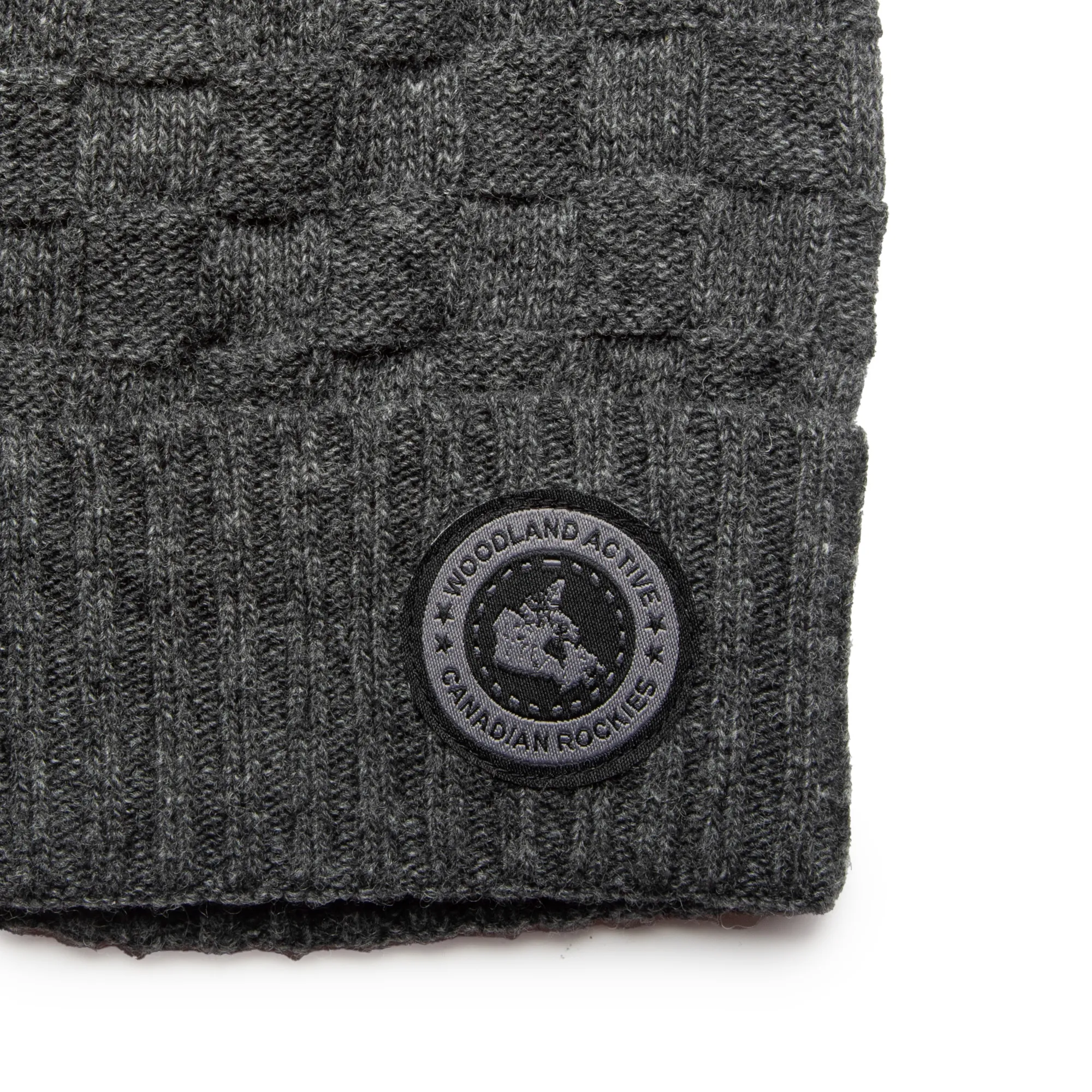 Lambswool Grey Unisex Beanie Cap - Thumbnail 2