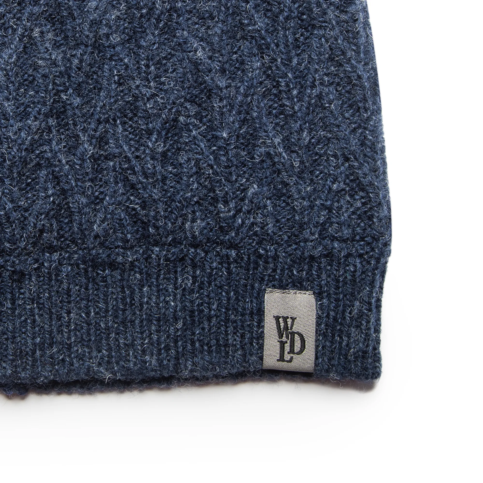 Geometric Blue Aesthetic Woolen Cap - Thumbnail 2