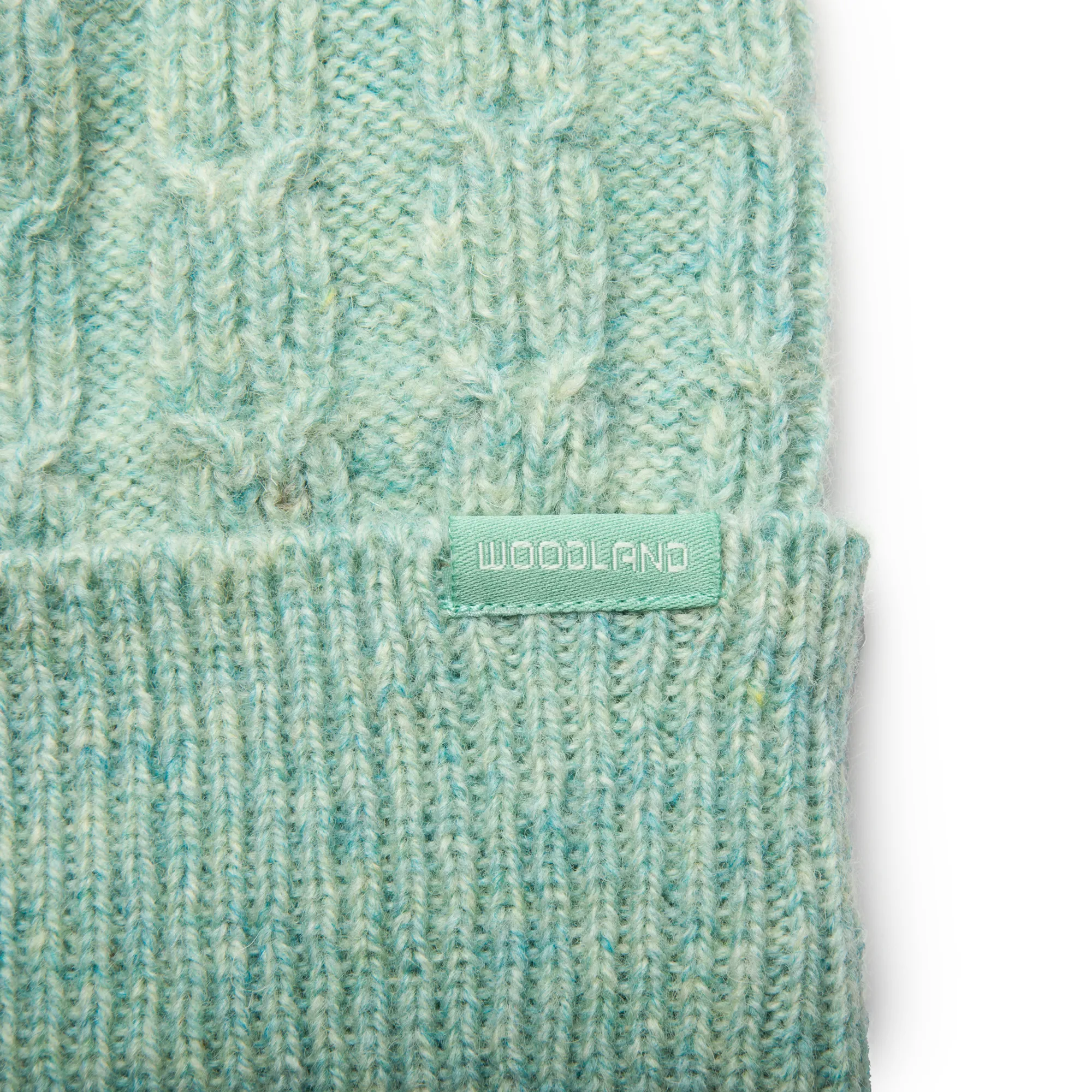 Turquoise Blue Woolen Cap For Men And Women - Thumbnail 2
